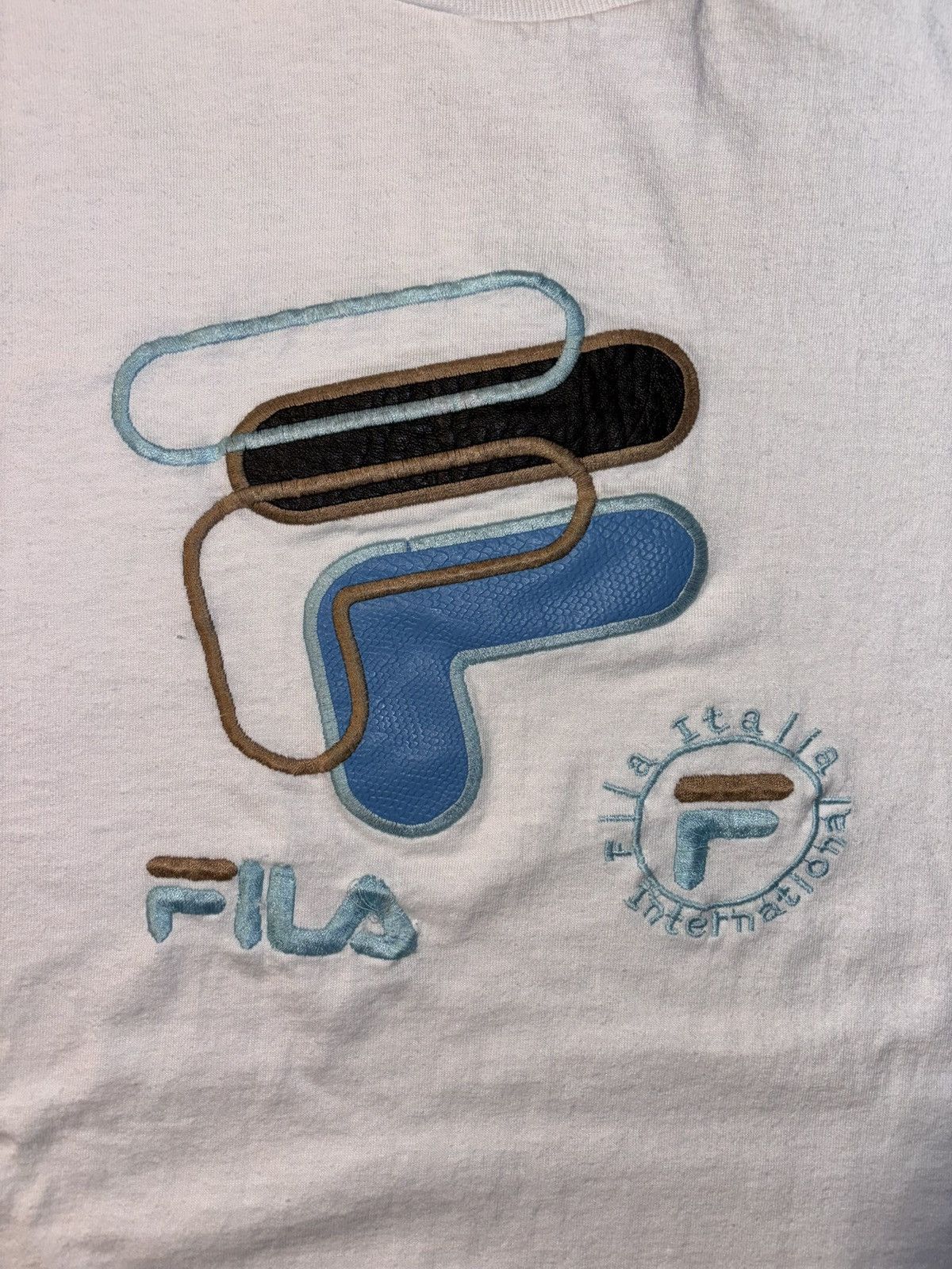 Fila Vtg Fila Italia International Logo Tennis Soccer 90’s Tee Size US XL / EU 56 / 4 - 2 Thumbnail
