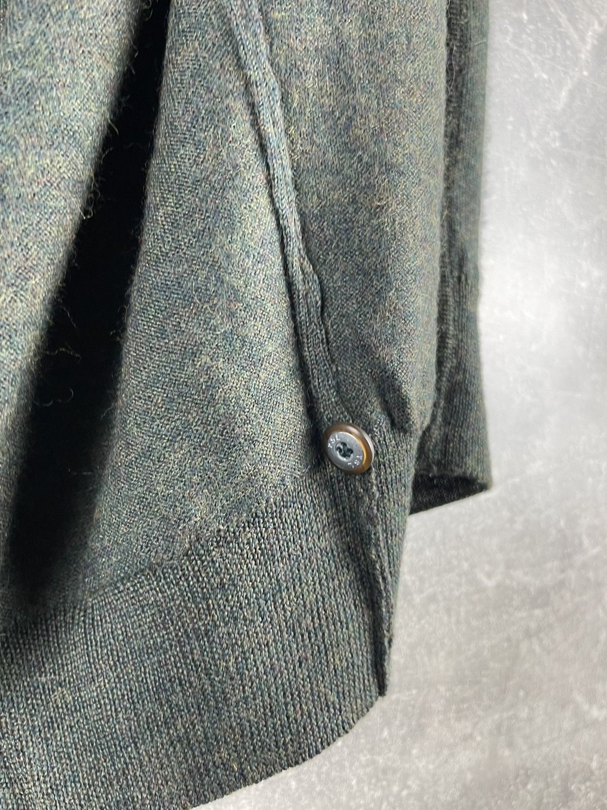 Yves Saint Laurent Yves Saint Laurent Tricots Vintage Wool Button Vest Green Size US XXL / EU 58 / 5 - 13 Thumbnail