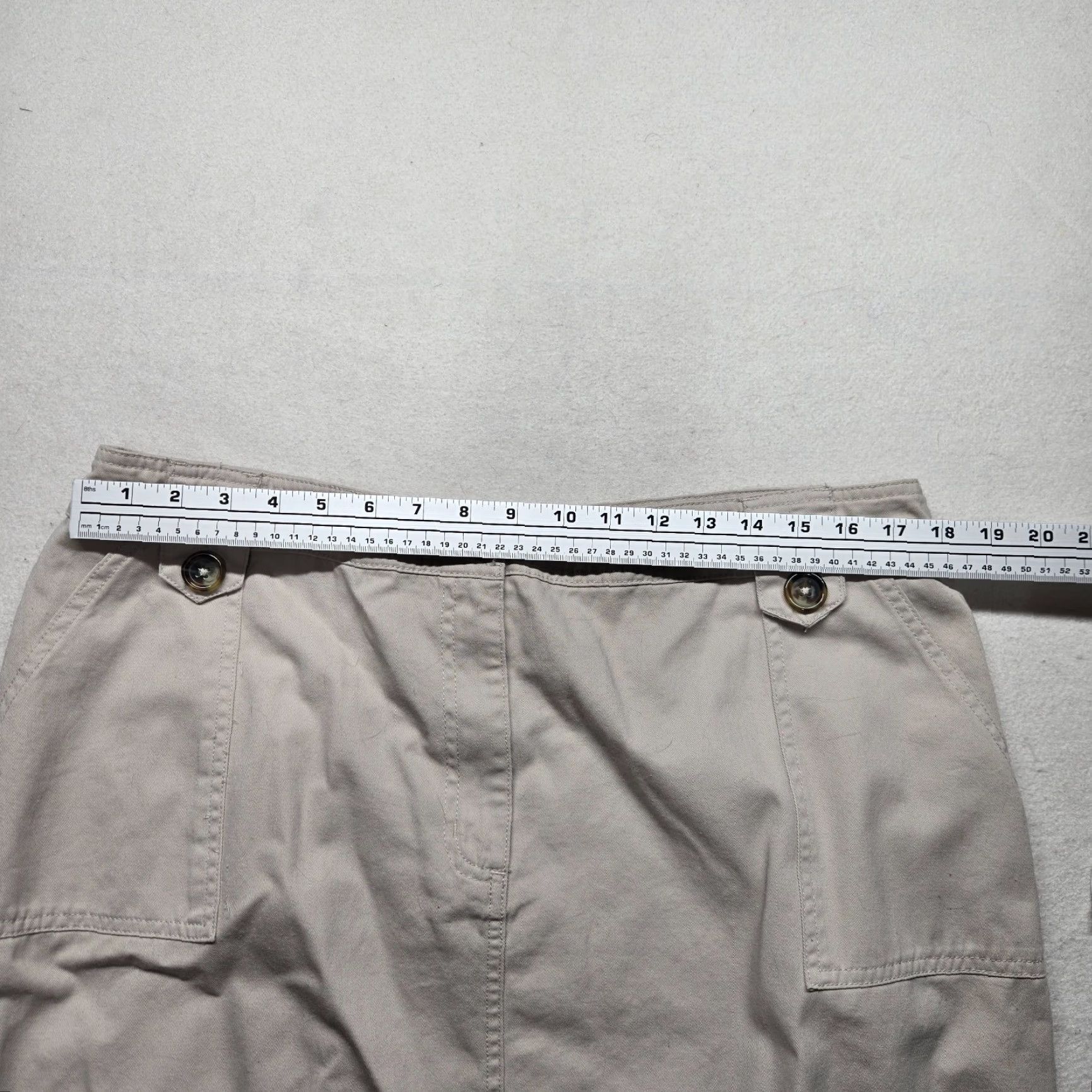 Vintage Kim Rogers Skirt Formal Knee Length Adult 20 Plus Brown Tan Womens 20 Plus Cotton Metallic Pattern Fashion Skirt Size 42" / US 20 - 4 Thumbnail