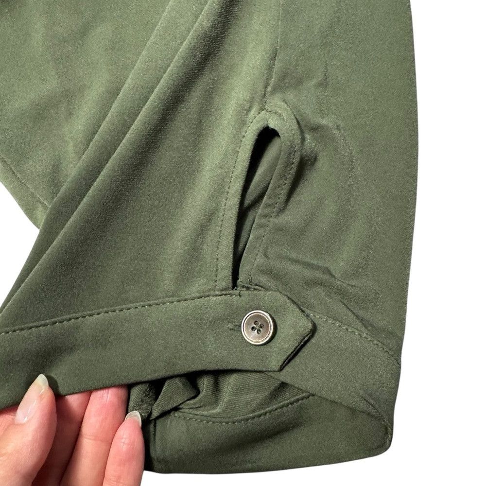 Other New Susan Graver Liquid Knit Regular Slim Leg Ankle Olive P Size 42" / US 20 - 9 Thumbnail