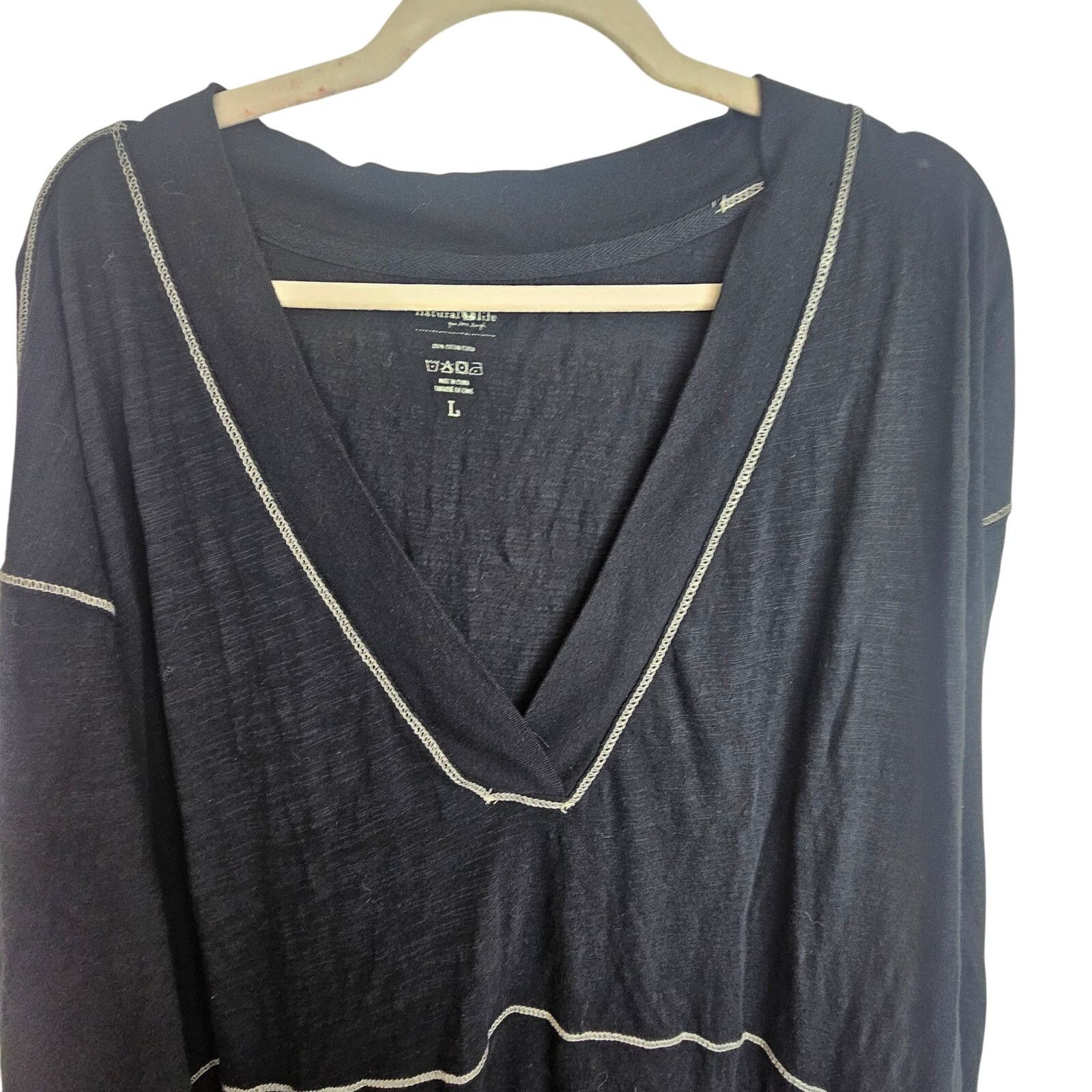 Natural Issue Natural Life Womens Johnnie Jumpsuit Size L Cotton Oversized Size 23" - 3 Thumbnail