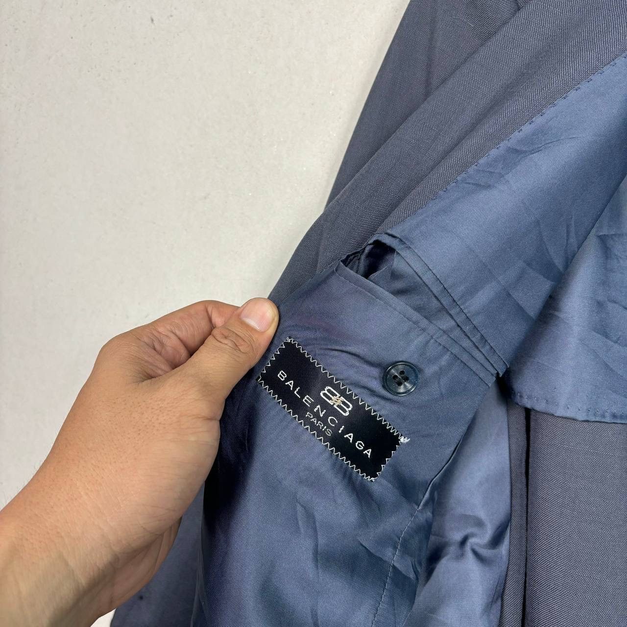 Balenciaga Balenciaga Paris Blue Navy New Wool Blazer Jacket Size 36R - 8 Thumbnail