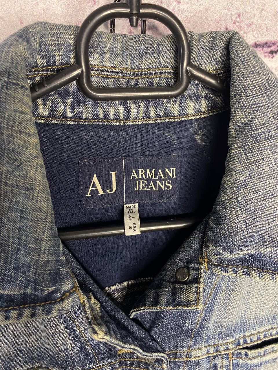 Armani WOMENS VINTAGE RARE ARMANI JEANS DENIM JACKET SiZe S Size S / US 4 / IT 40 - 3 Thumbnail