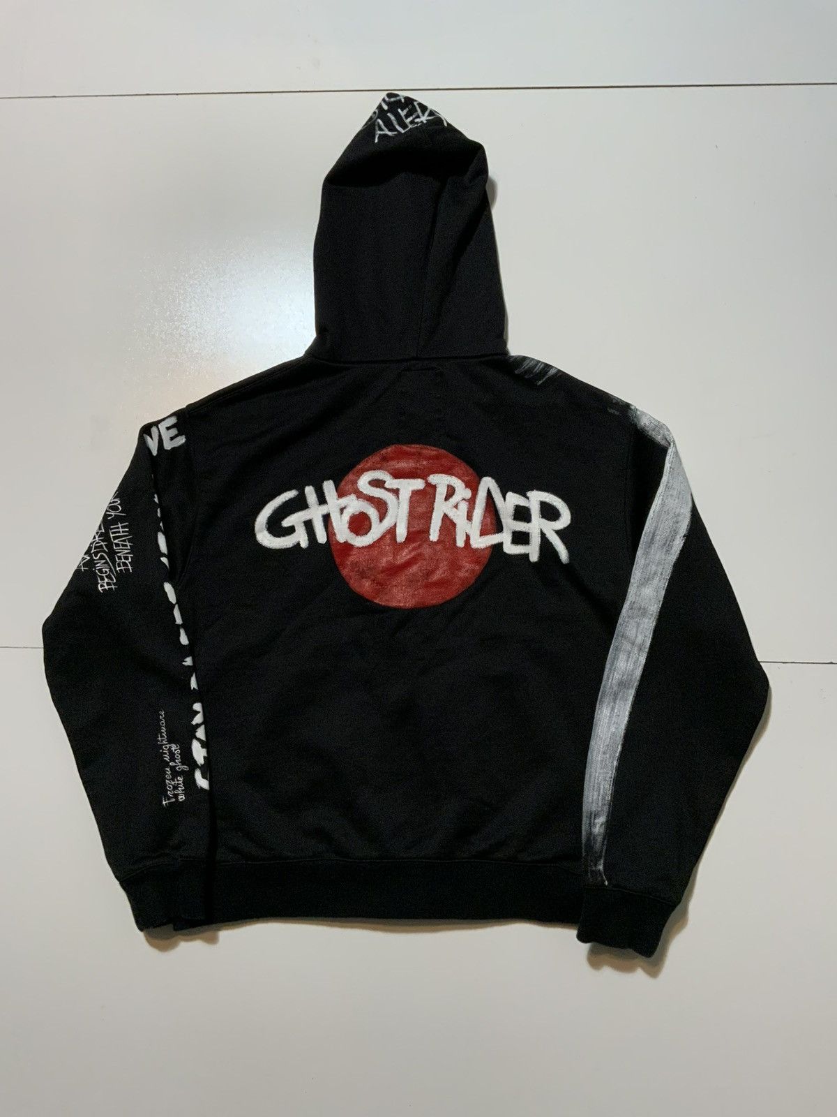 Designer KRH Made Italy Ghost Rider Frozen Nightmare Painted Hoodie Size US S / EU 44-46 / 1 - 1 Thumbnail