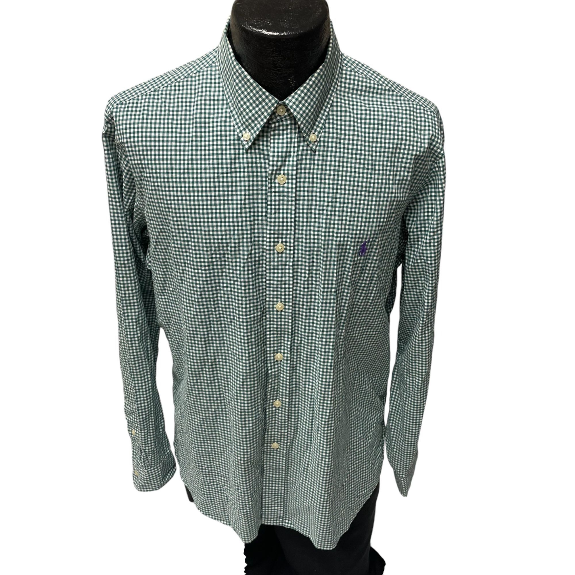 Ralph Lauren Ralph Lauren CHECK Stretch POLO LOGO PONY Casual Shirt Size US L / EU 52-54 / 3 - 2 Thumbnail