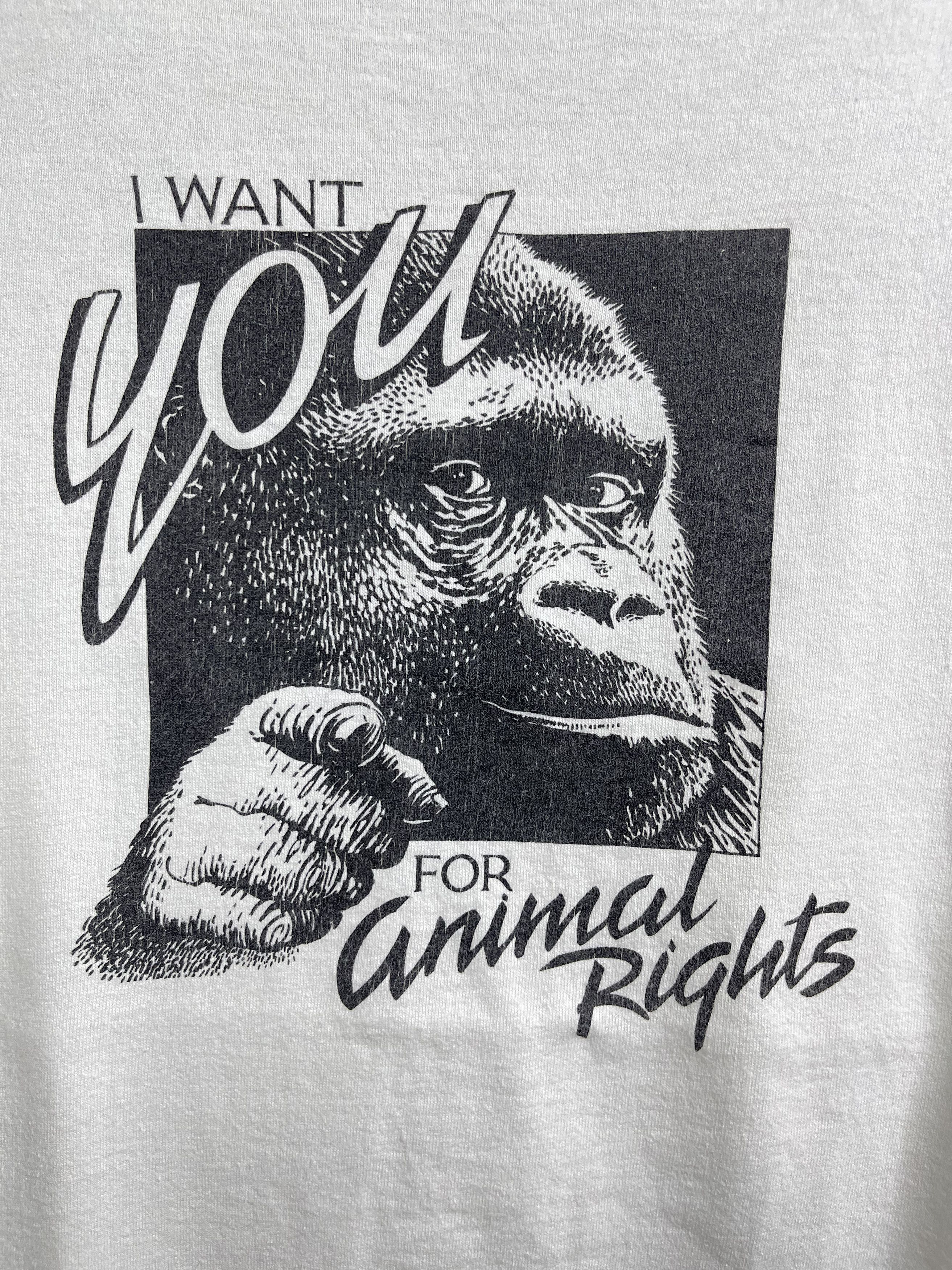 Vintage Vintage I Want You For Animal Right 90s Tee L Size US L / EU 52-54 / 3 - 2 Thumbnail