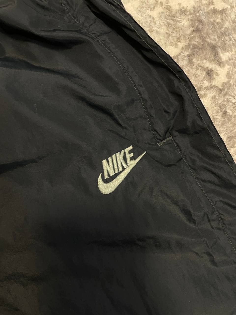 Nike Vintage 80s Nike Nylon Sweatpants, Size L Size US 33 - 4 Thumbnail