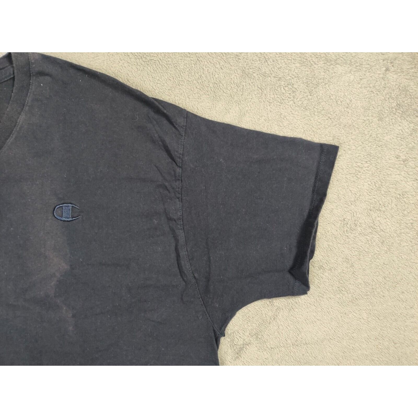 Champion Champion Shirt Adult Mens XL Solid Black Embroidered Logo Size US XL / EU 56 / 4 - 3 Thumbnail