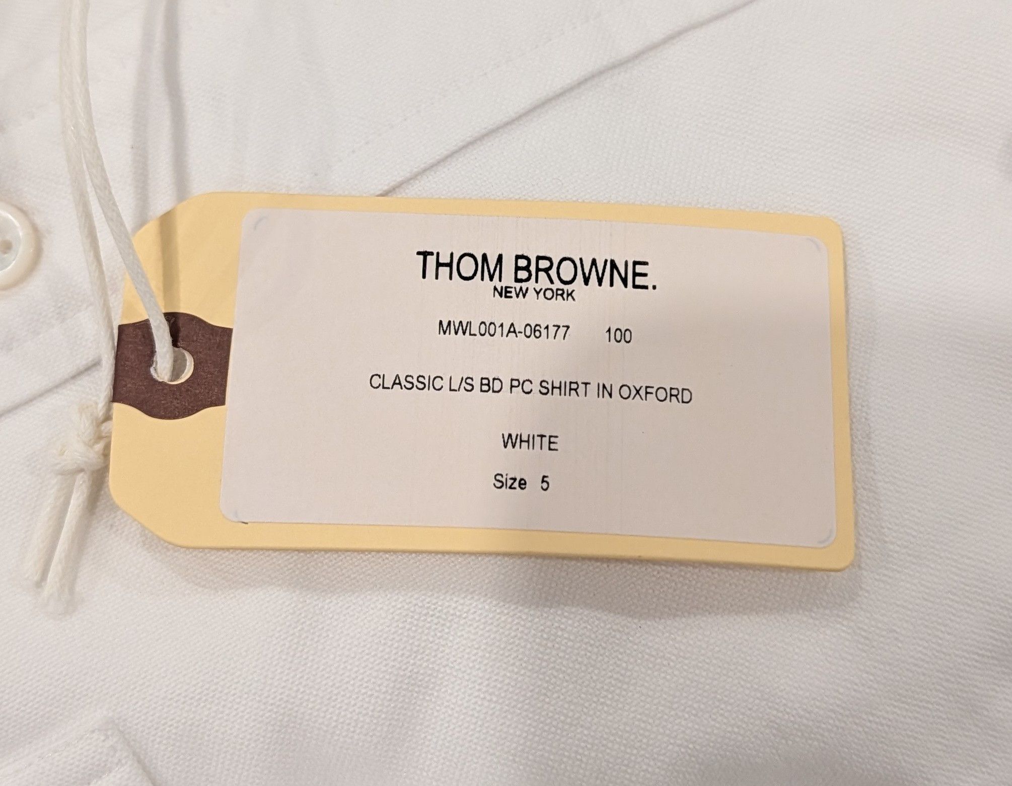 Thom Browne THOM BROWNE Pocket Cotton Button Up Shirt White 5 - 2XL Size US XXL / EU 58 / 5 - 9 Thumbnail