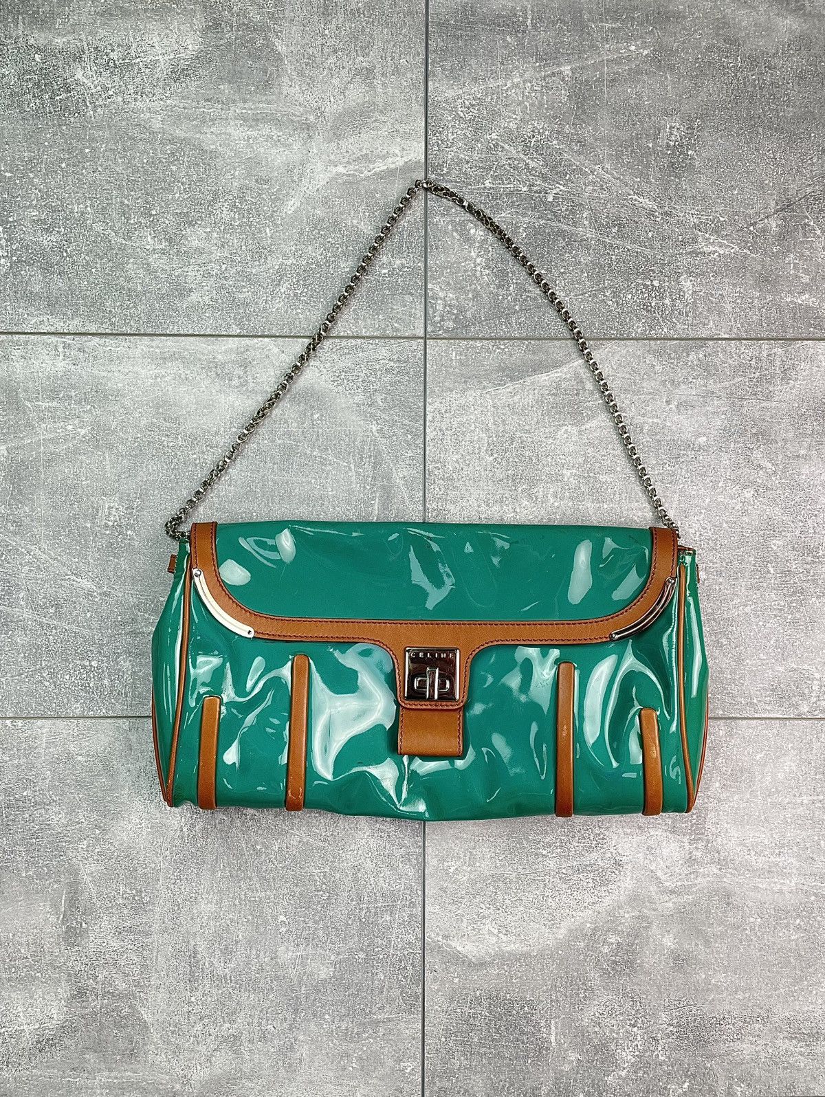 Celine Celine Clutch Patent Leather Bag Size ONE SIZE - 1 Thumbnail