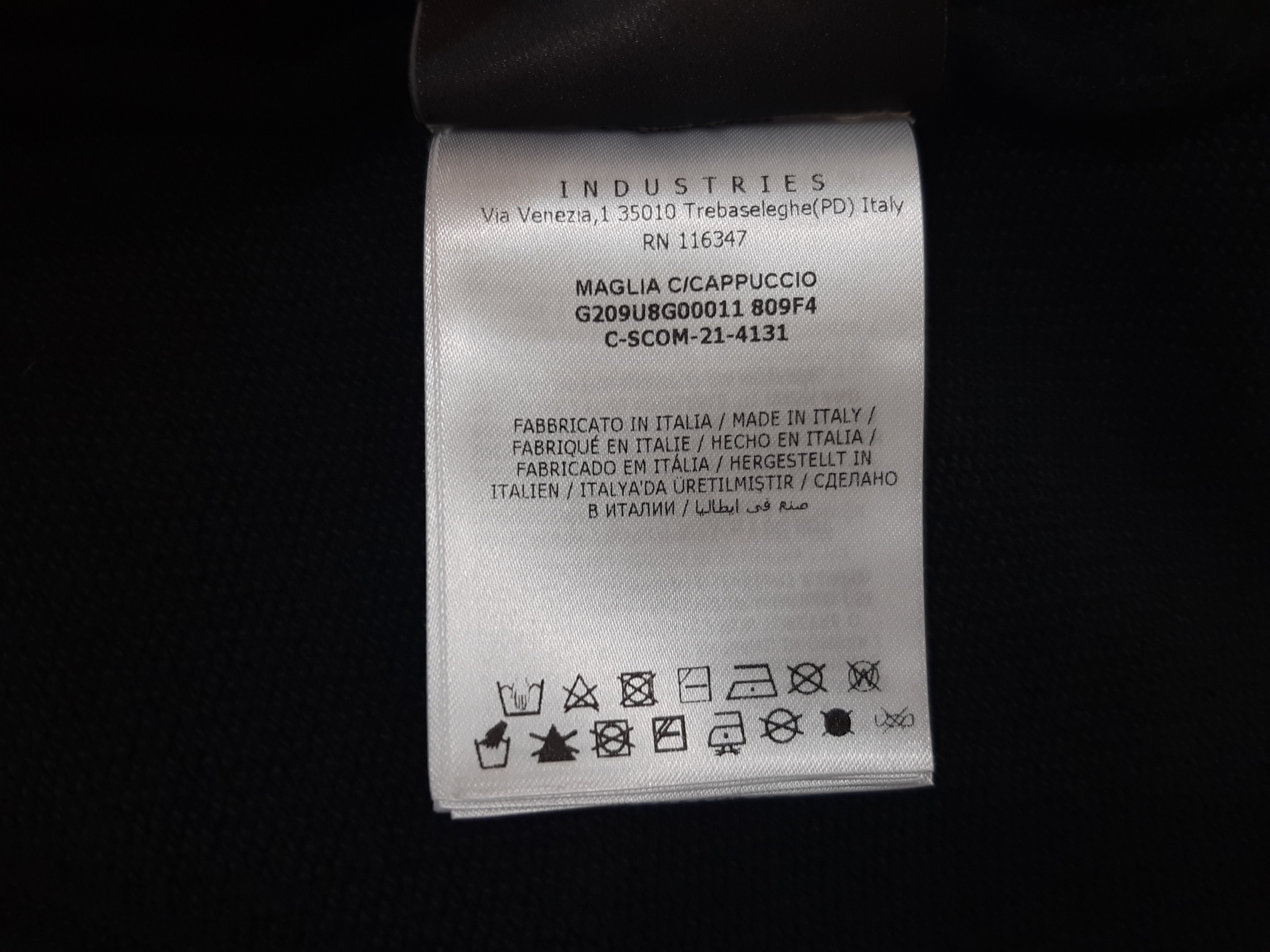 Moncler x Fragment Logo Hoodie Black Men's Size M