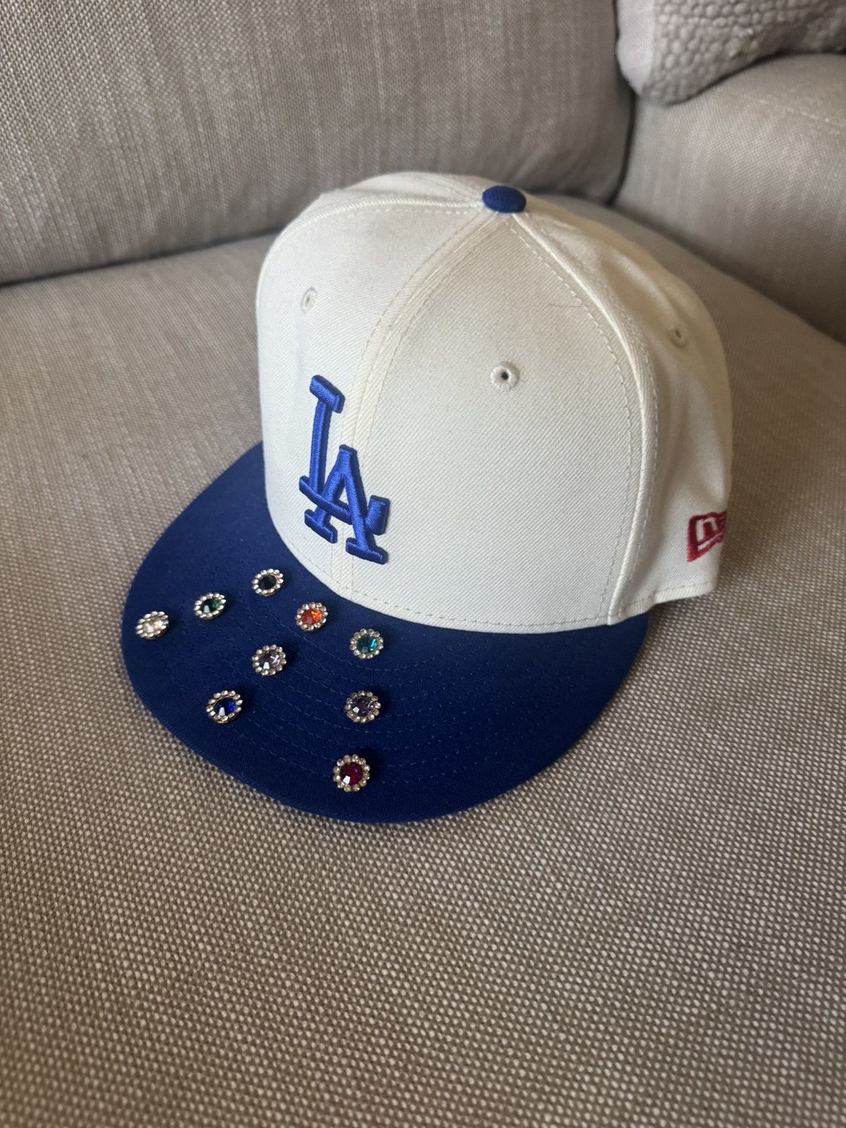 Hat Club Hat Club Blue Custom LA Patch 7 5/8 Size ONE SIZE - 1 Thumbnail