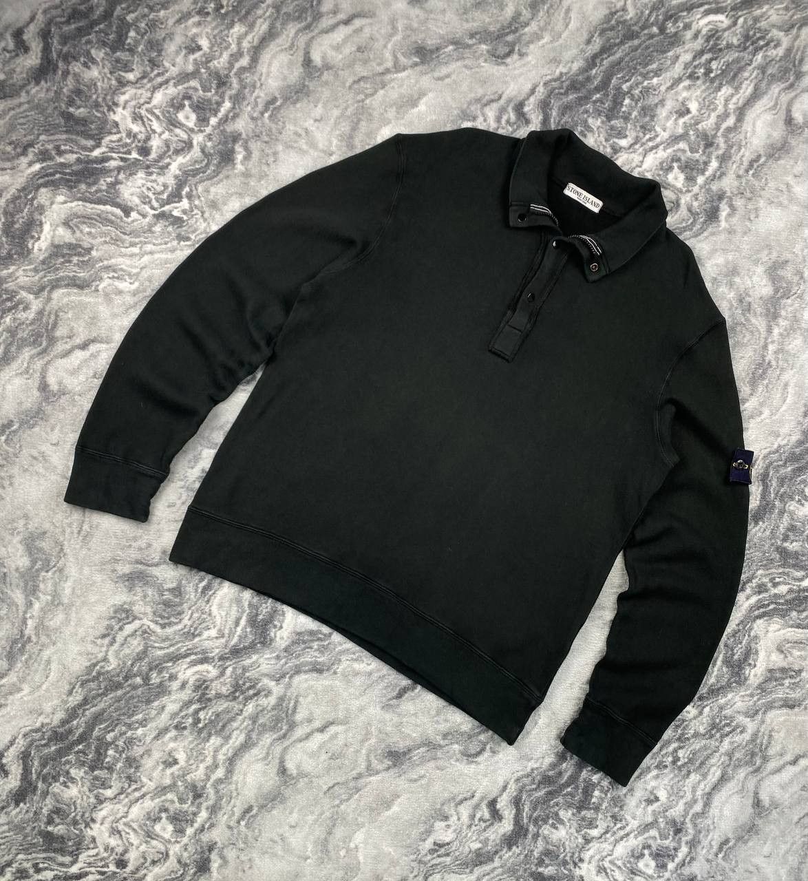 Stone Island Vintage Stone Island 1/4 Zip Half Button 2007 Sweatshirt Men Size US XL / EU 56 / 4 - 1 Thumbnail