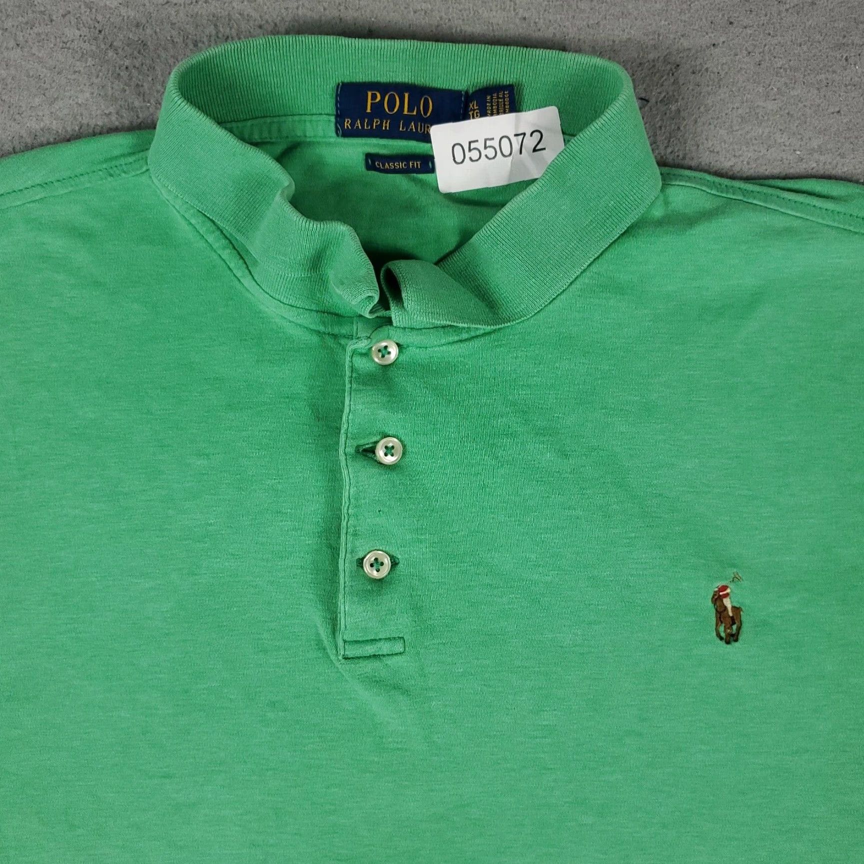 Ralph Lauren Ralph Lauren Polo Shirt Green Casual Short Sleeve Adult XL Size US XL / EU 56 / 4 - 2 Thumbnail
