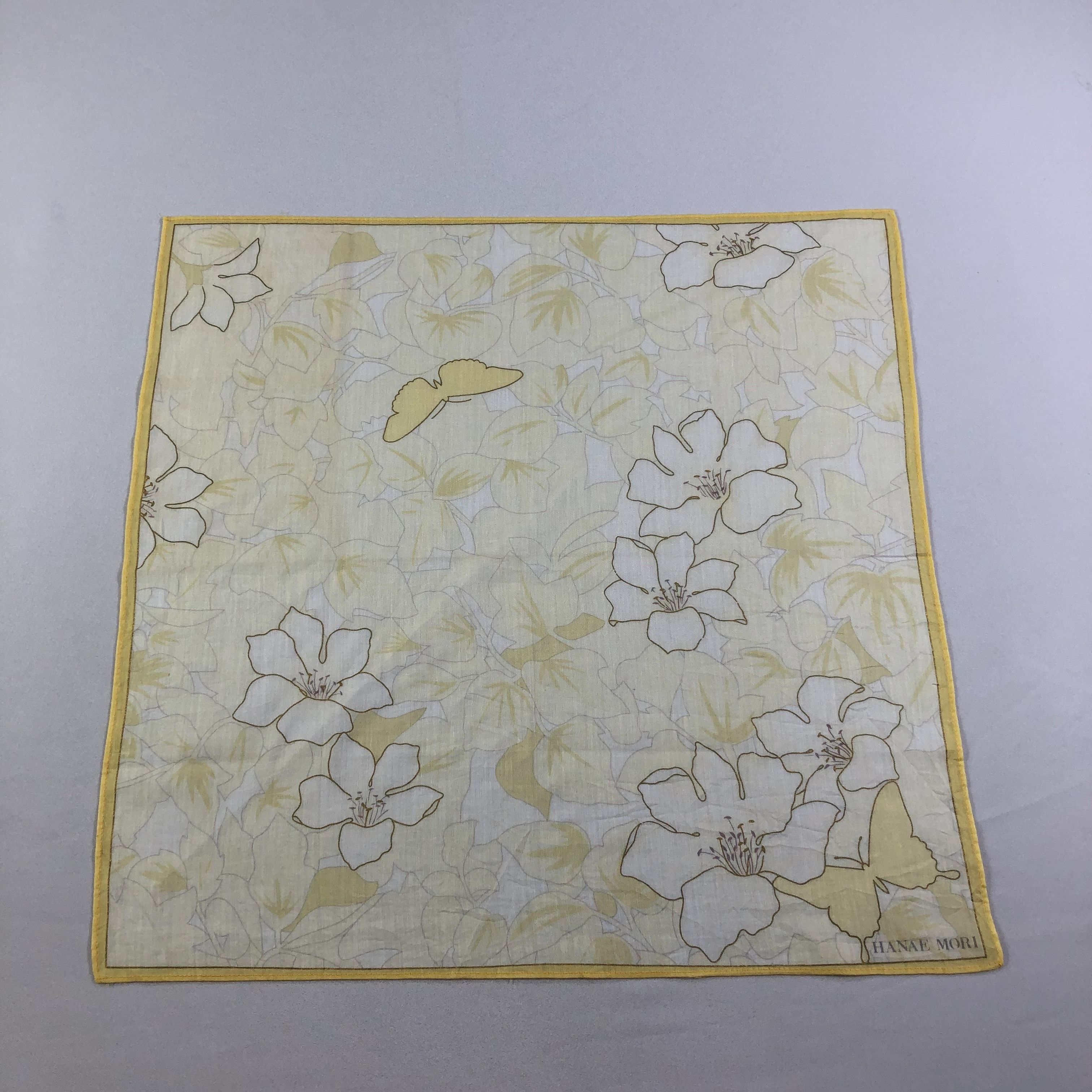 Hanae Mori × Vintage Hanae Mori Handkerchief Neckerchief Bandana H2033 Size ONE SIZE - 2 Thumbnail