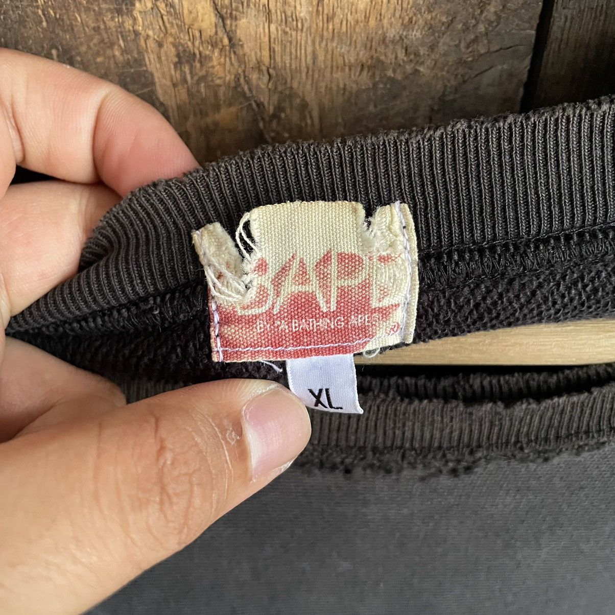 Bape A Bathing Ape College Crewneck Distressed Sweatshirt Size US XL / EU 56 / 4 - 5 Thumbnail