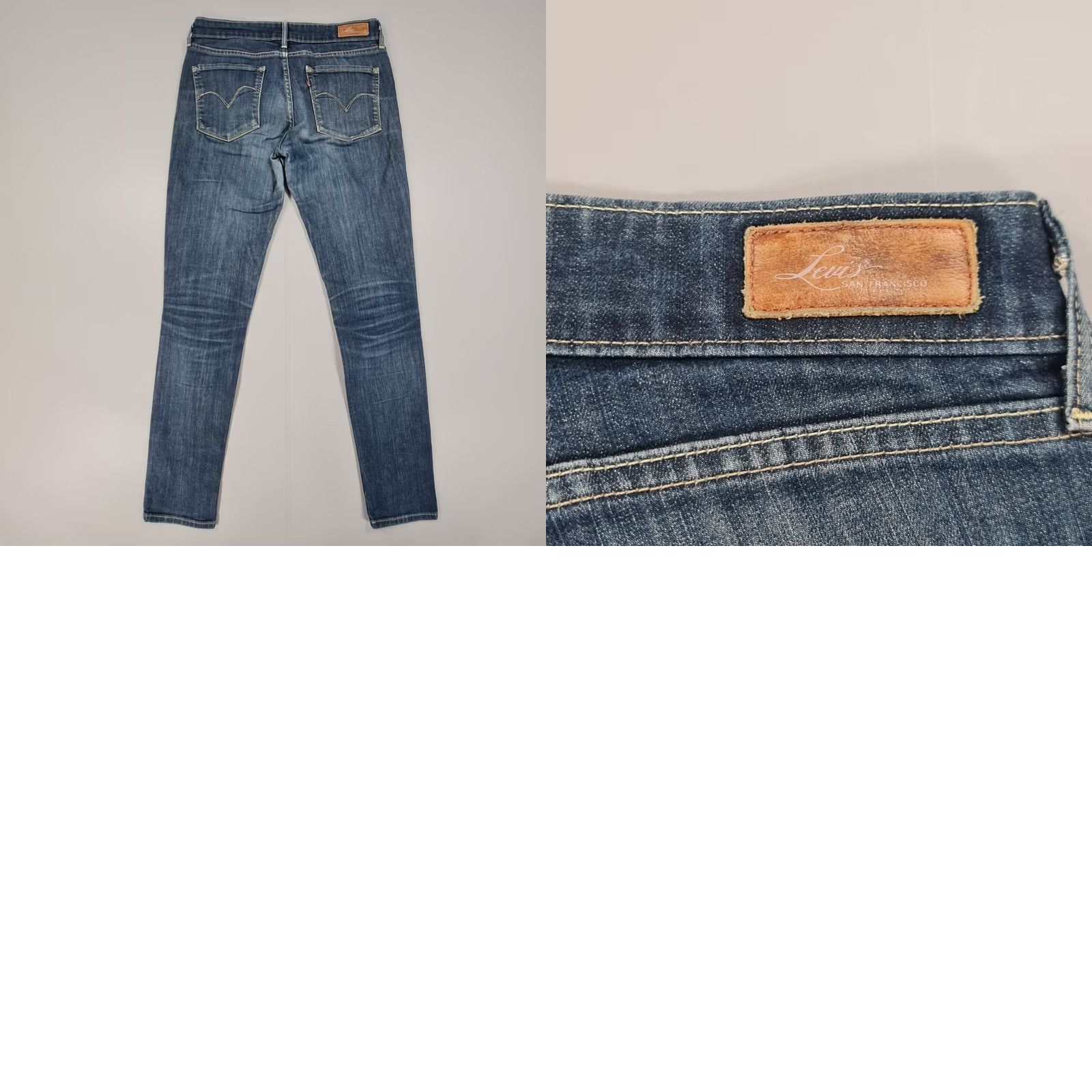 Levi's Levi's Womens Jeans Skinny Low Rise Stretch Denim Blue W29 L31 Size 29" - 8 Thumbnail