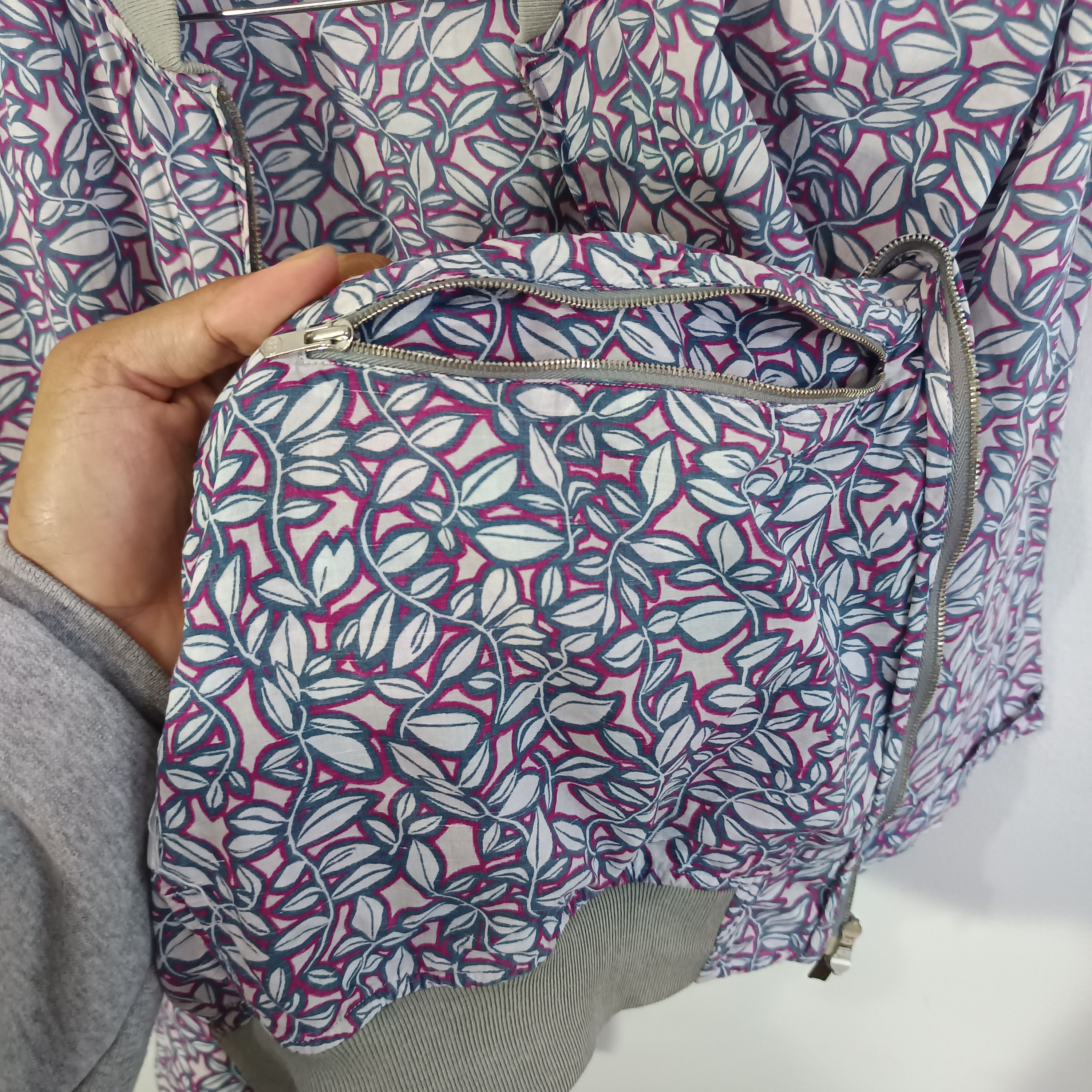 Hermes Vintage Hermes Leaf Pattern Jacket Size US L / EU 52-54 / 3 - 5 Thumbnail