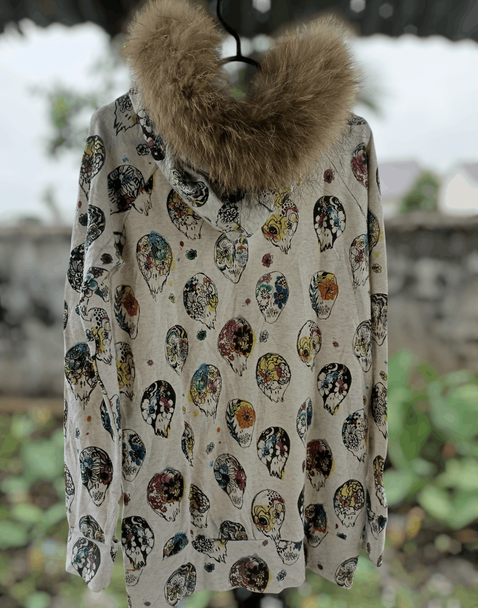 Japanese Brand × Le Grande Bleu (L.G.B.) SCOLAR Skulls Fur Hoodie Size US M / EU 48-50 / 2 - 17 Thumbnail