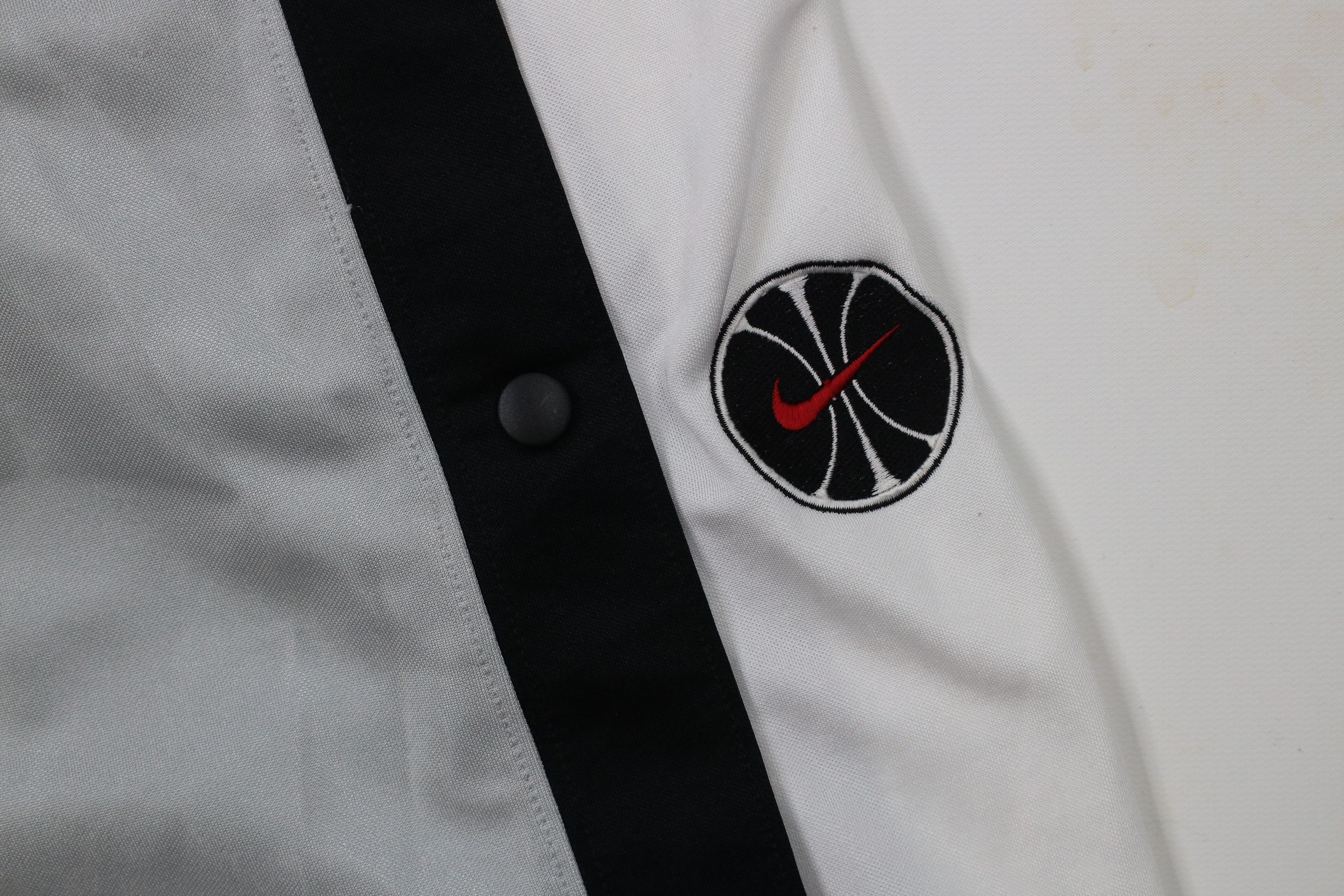 Nike × Vintage Vintage 90s Nike Basketball Swoosh Wide Leg Tearaway Pants Size US 38 / EU 54 - 5 Thumbnail