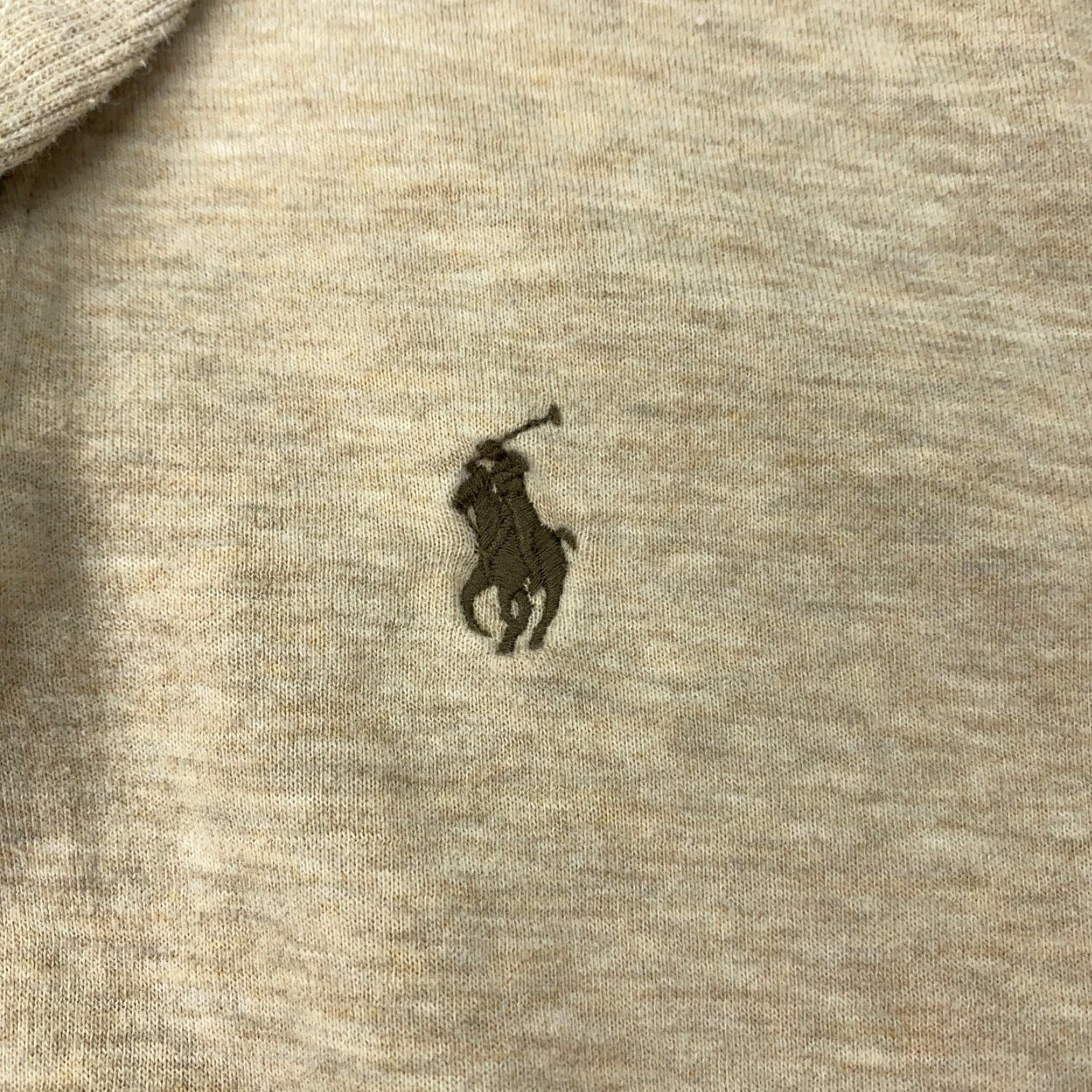 Polo Ralph Lauren VINTAGE Polo Ralph Lauren Shawl Collar Sweater Pullover Mens Large Beige Pony Soft Size US L / EU 52-54 / 3 - 8 Thumbnail