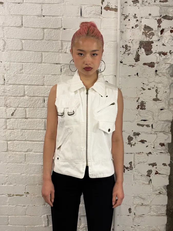 Dolce & Gabbana SS2003 Dolce & Gabbana Cargo Fisher White Jacket Size S / US 4 / IT 40 - 2 Thumbnail