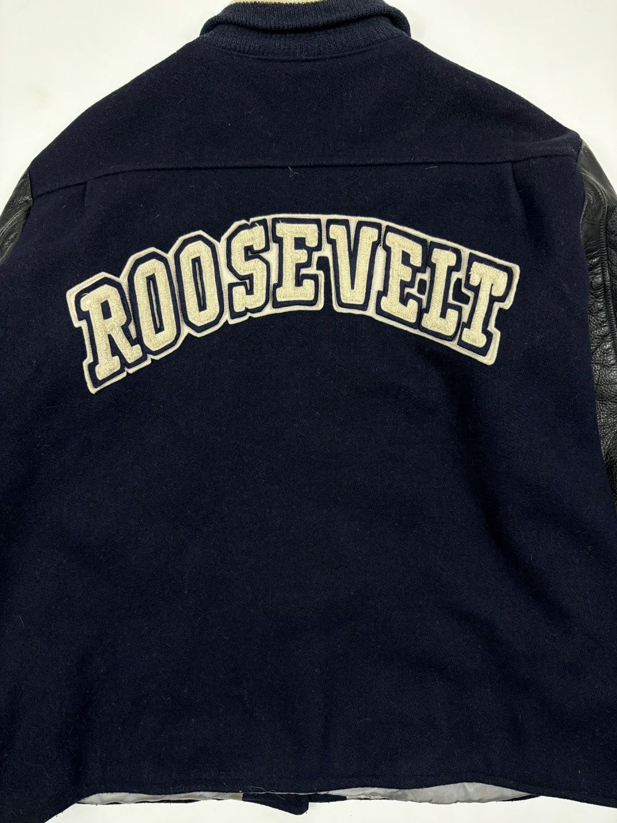 Unsound Rags × Vintage 1975 Van Ginkels “Rita Roosevelt” Varsity Letterman Jacket Size US L / EU 52-54 / 3 - 6 Thumbnail