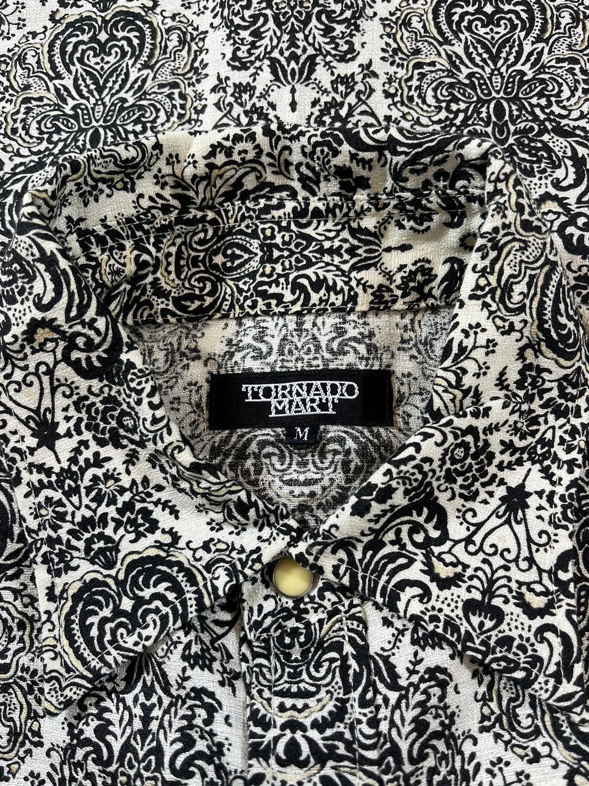 Tornado Mart Tornado Mart Baroque Pattern Short Sleeve Shirt Size US S / EU 44-46 / 1 - 7 Thumbnail