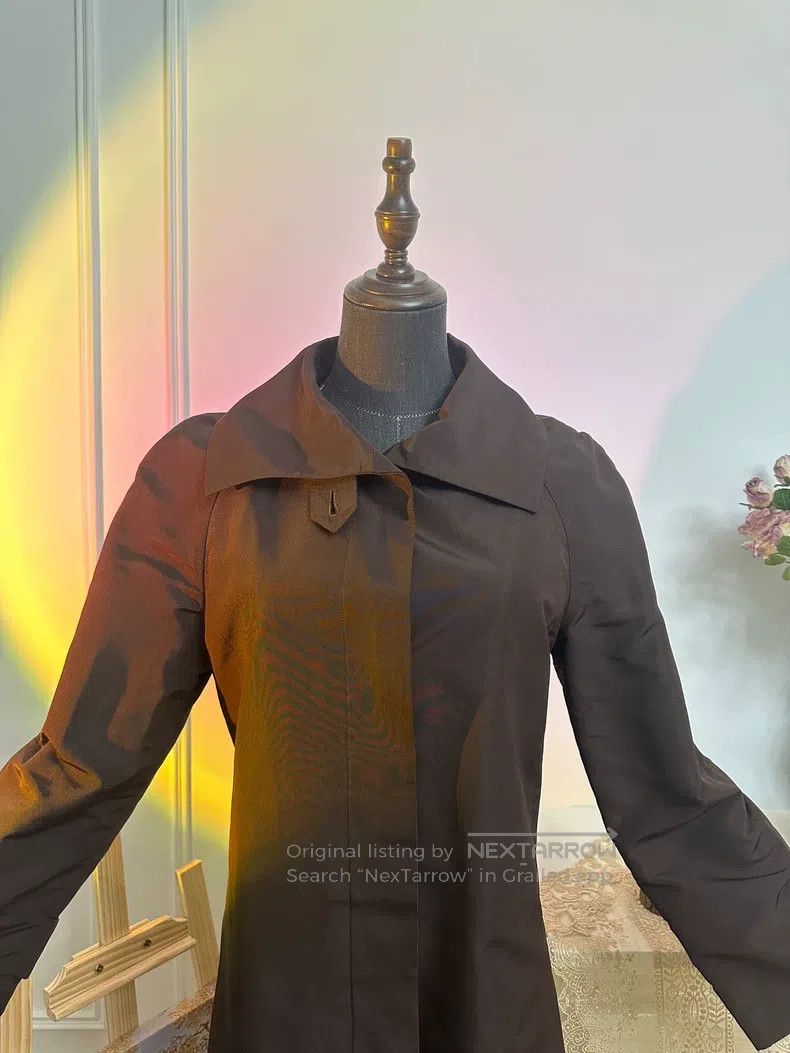 Hermes Hermes 1997FW vintage silk hidden-button mid-length trench Size S / US 4 / IT 40 - 8 Thumbnail