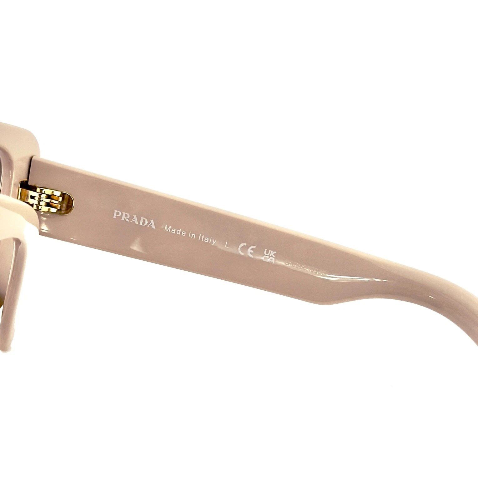 Prada PRADA SYMBOLE PRA04V Nude Beige Geometric Logo Bold A04V A04 Size ONE SIZE - 7 Thumbnail