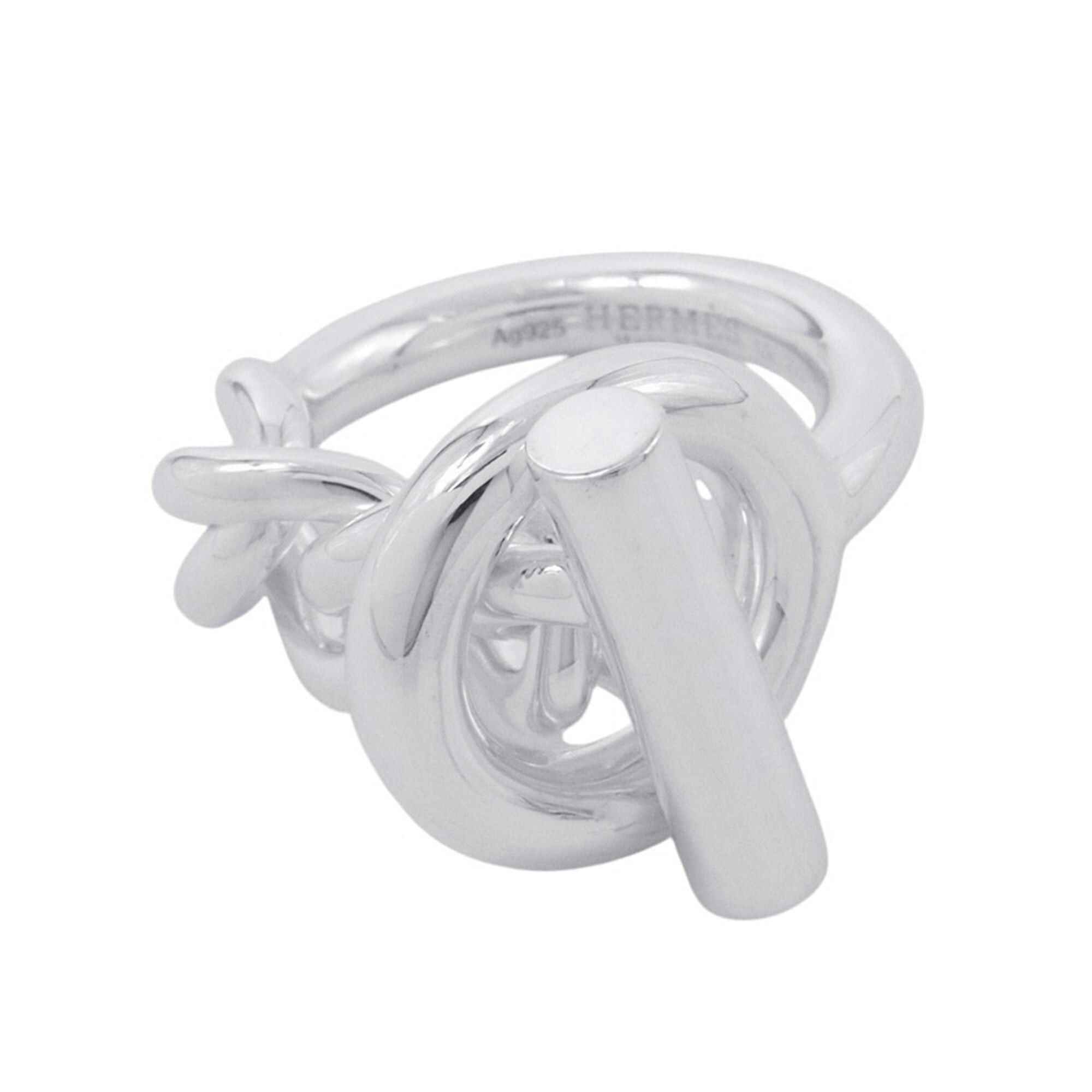 Hermes Hermes Croisette MM ring, SV925 silver, ring size 52. HERMES ring. Size ONE SIZE - 1 Thumbnail