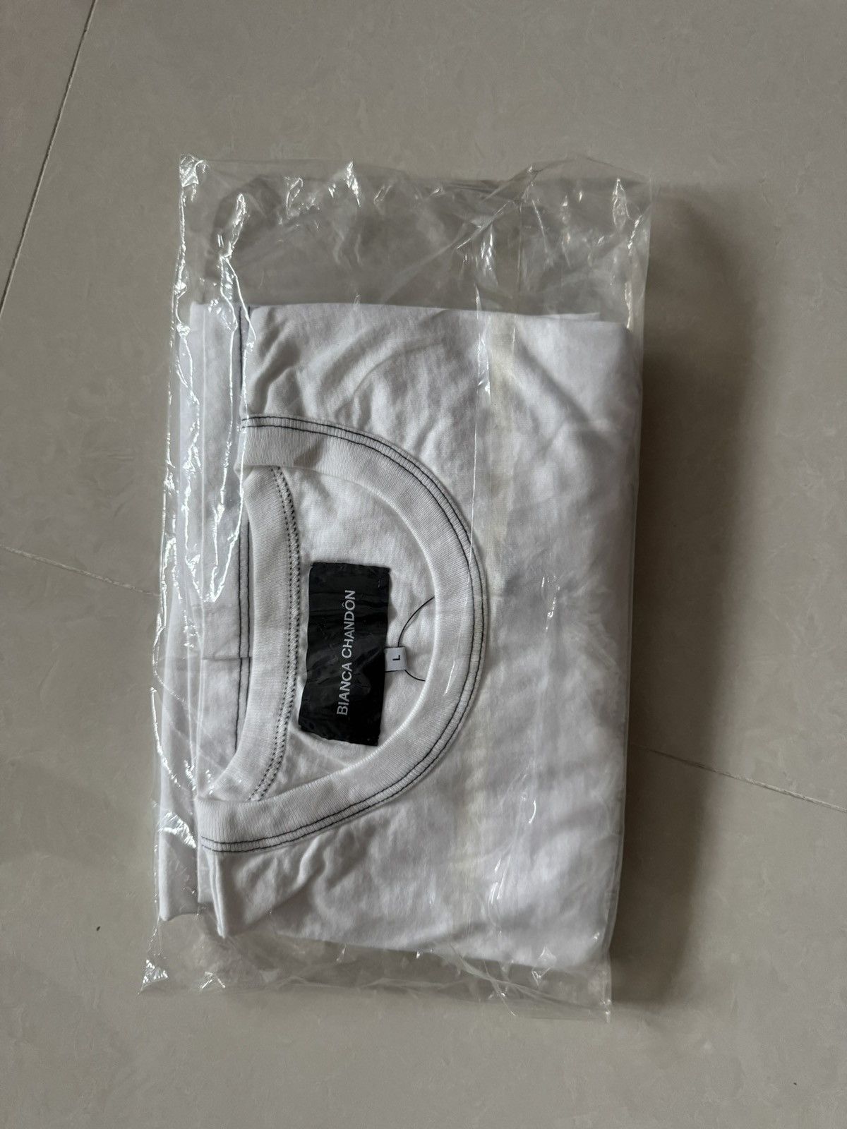 BIANCA CHANDON Bianca Chadon White Logo Tee Size US L / EU 52-54 / 3 - 3 Thumbnail