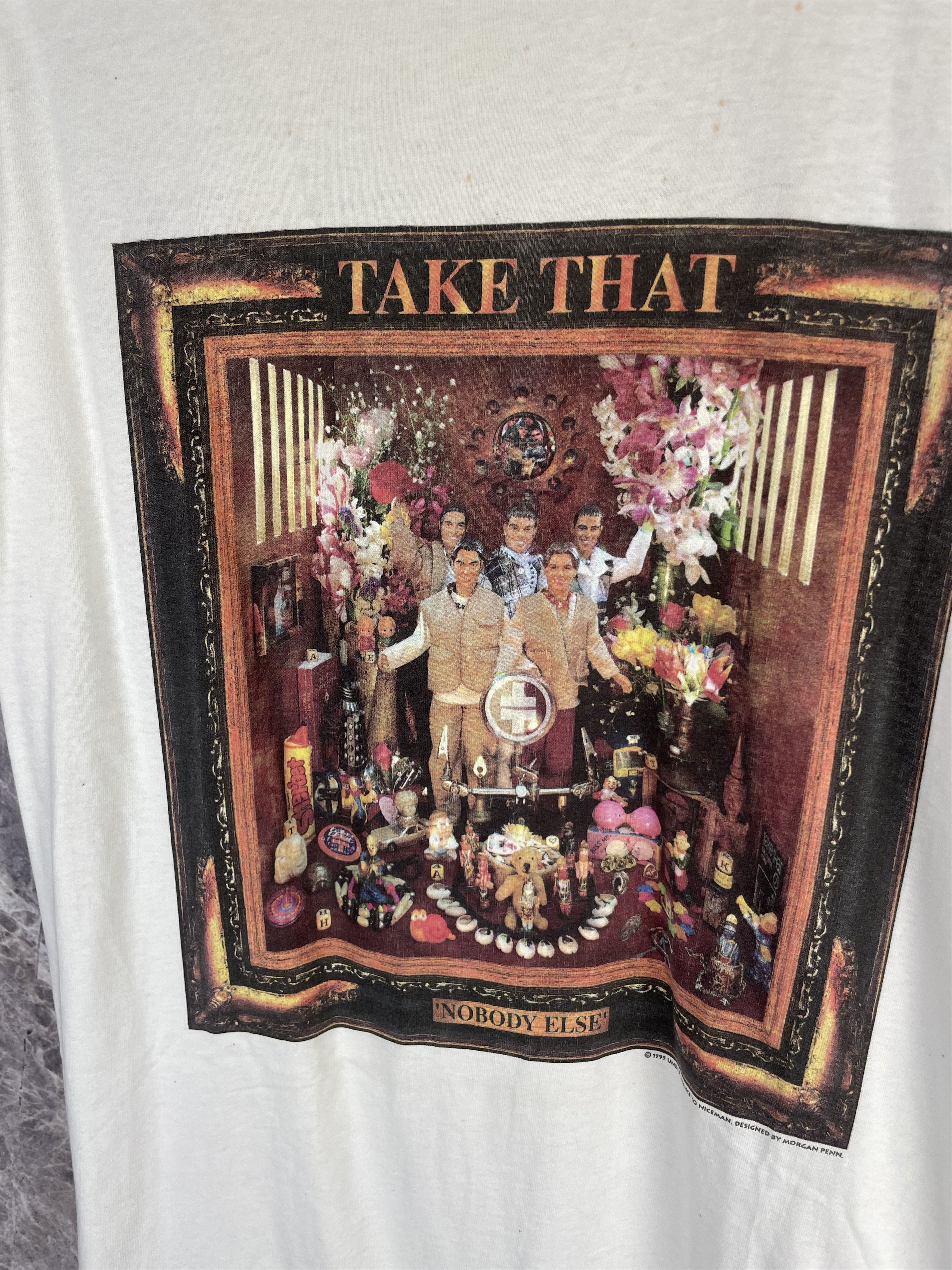 Band Tees Vintage 90’s Take That 1995 tour single stitch t-shirt Size US XL / EU 56 / 4 - 3 Thumbnail