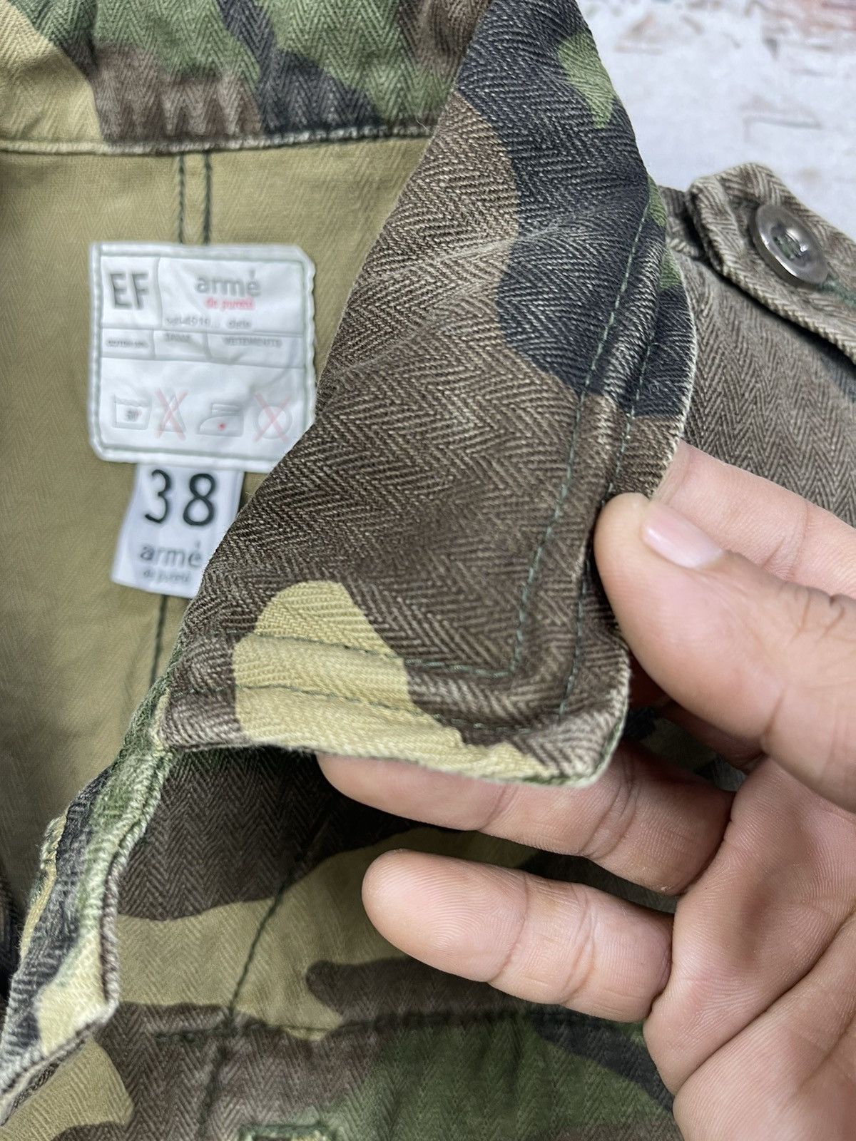 Vintage Arme De Purete Camo Harringbone Twill Survival Vest Size US S / EU 44-46 / 1 - 9 Thumbnail