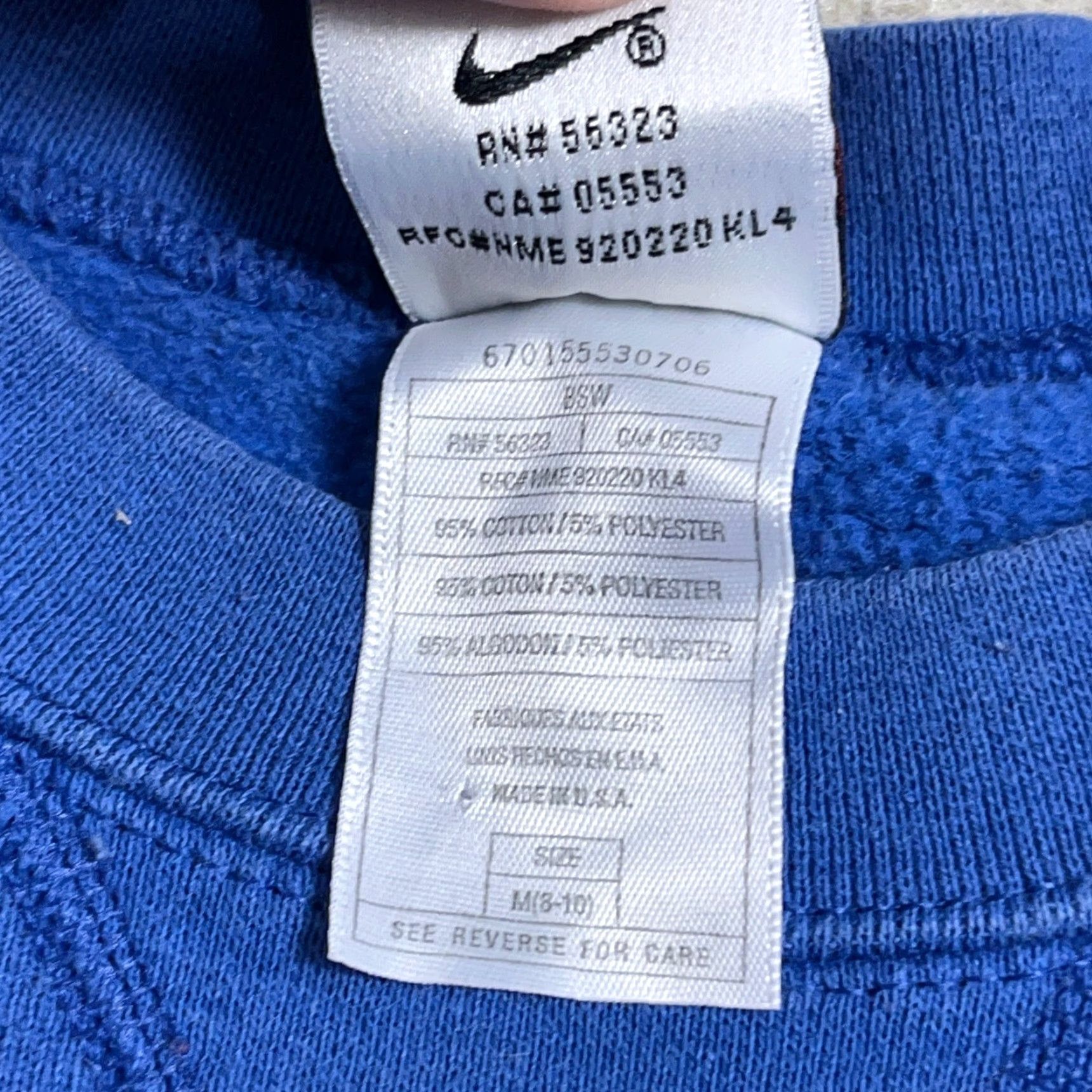 Nike VINTAGE Nike Sweatshirt Women M Blue Crewneck Logo Embroidered 90s Sportswear Nike Brand USA Sweater Size M / US 6-8 / IT 42-44 - 5 Thumbnail