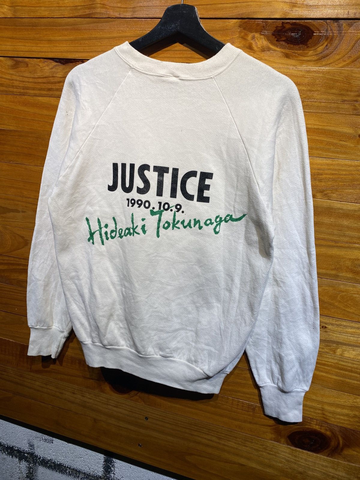 Band Tees Vintage 1990 Fruit of the Loom × Hideaki Tokunaga “Justice” Size US M / EU 48-50 / 2 - 8 Thumbnail