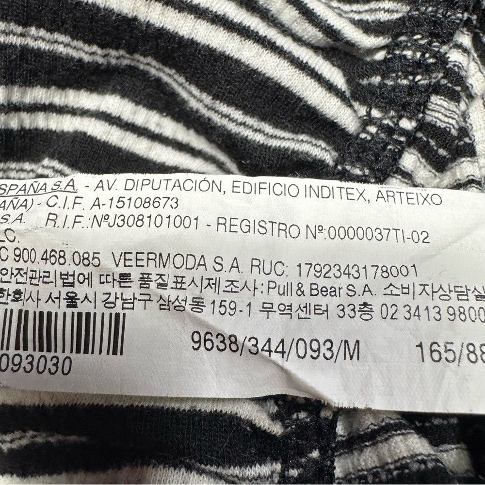Pull & Bear Pull & Bear Black White Jumpsuit Made in Portugal Size S Size 27" / US 4 / IT 40 - 7 Thumbnail