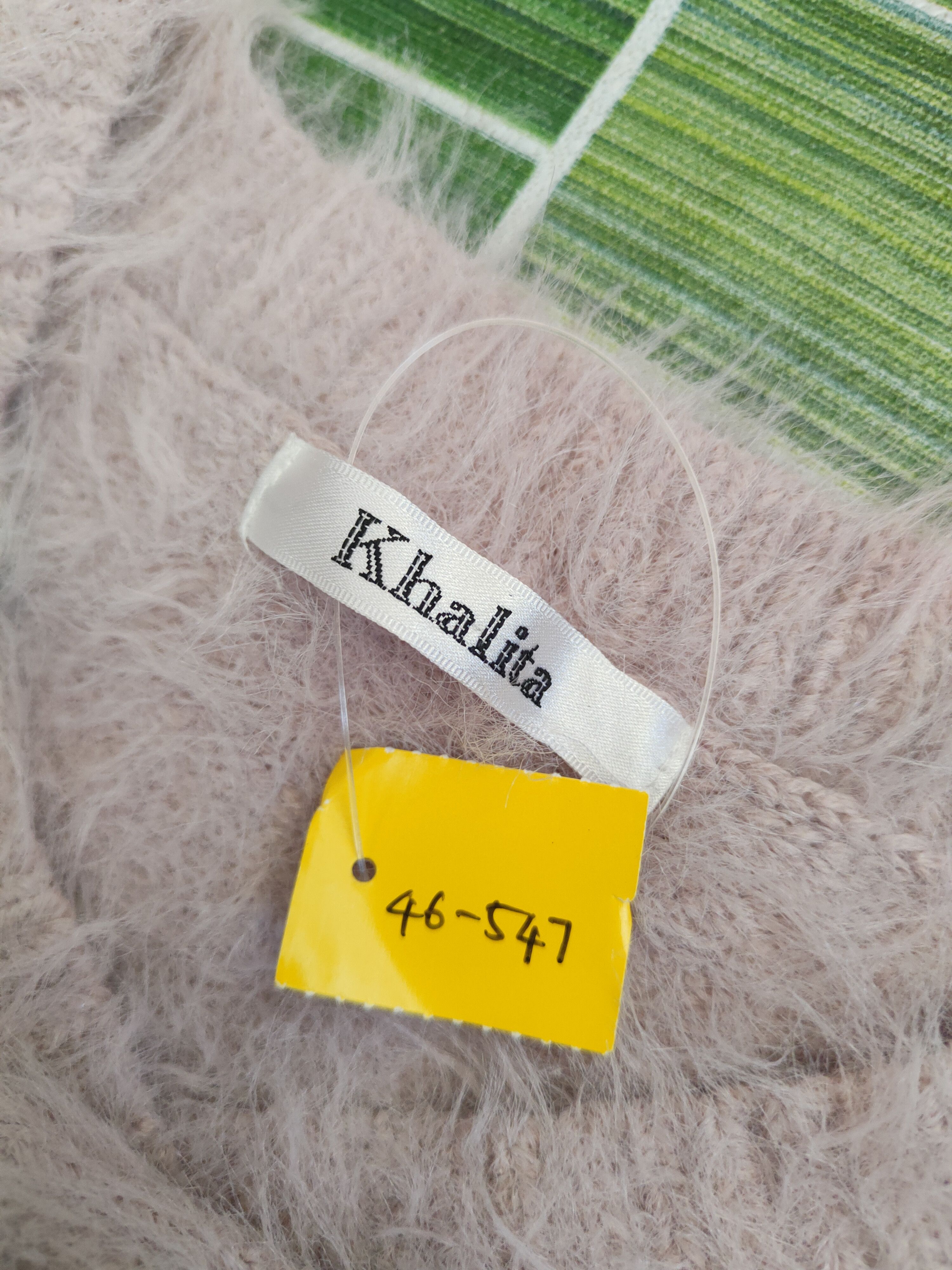 Japanese Brand DL Khalita Light Purple Fur Mohair Knitwear #46-547 Size S / US 4 / IT 40 - 12 Thumbnail