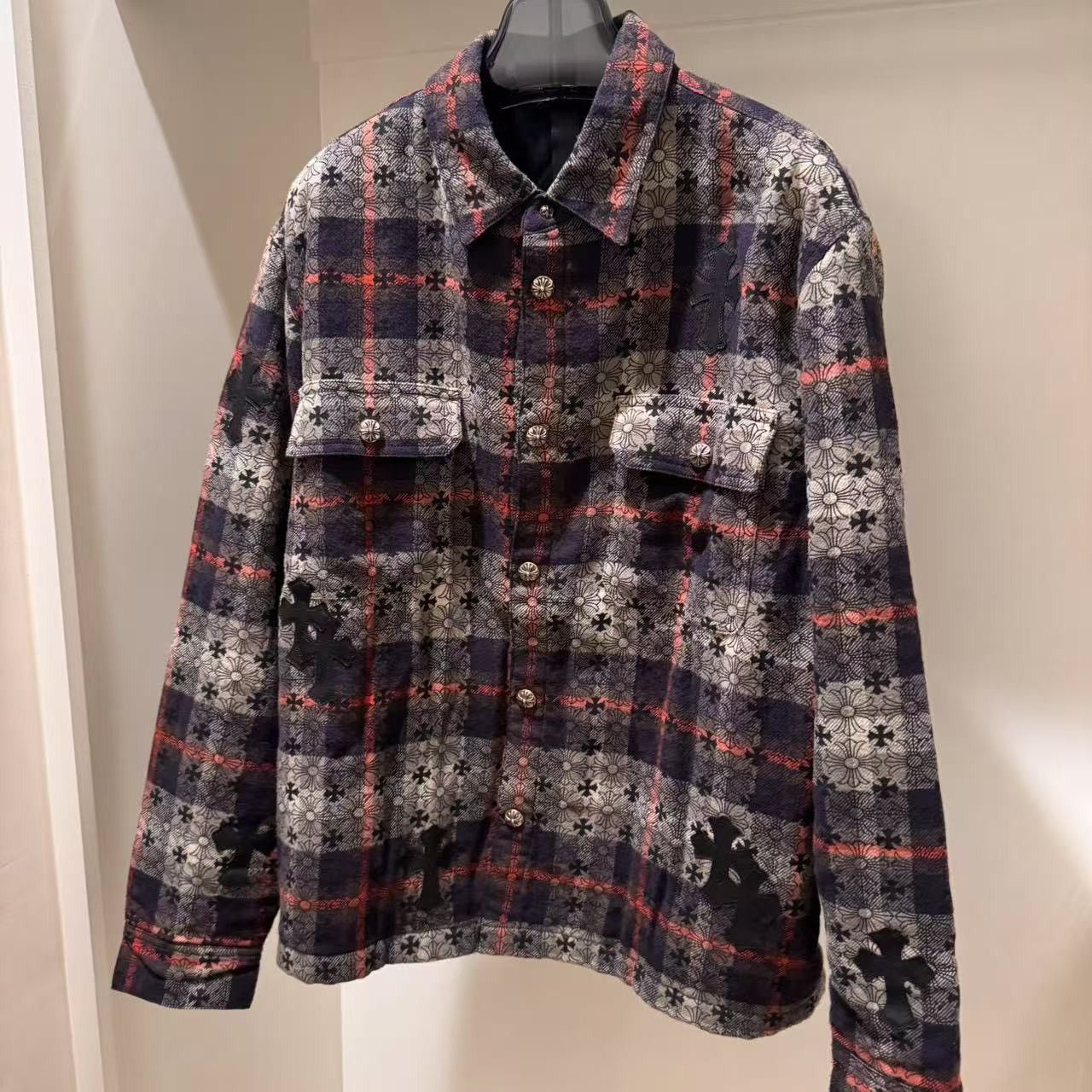 Chrome Hearts Chrome hearts 1 of 1 jacquard cross patches flannel sz xxl Size US XXL / EU 58 / 5 - 1 Thumbnail