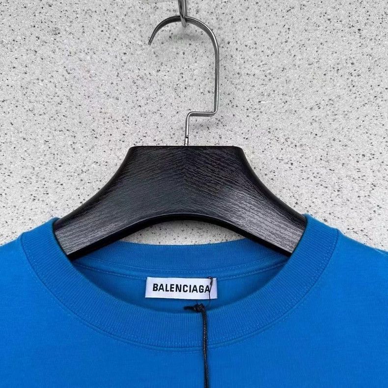 Balenciaga Balenciaga Klein blue slogan short sleeves 2505-Nextarrow Size US XS / EU 42 / 0 - 2 Thumbnail