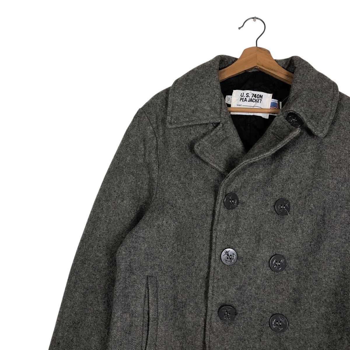 Schott 📌Vintage Pea Jacket Schott Wool Biker Jacket Double Collar Size US M / EU 48-50 / 2 - 8 Thumbnail
