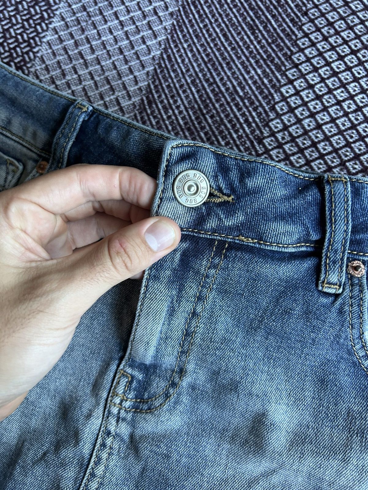 Bdg Vintage BDG Mini Skirt Distressed Faded Women Streetwear Size 30" / US 8 / IT 44 - 3 Thumbnail
