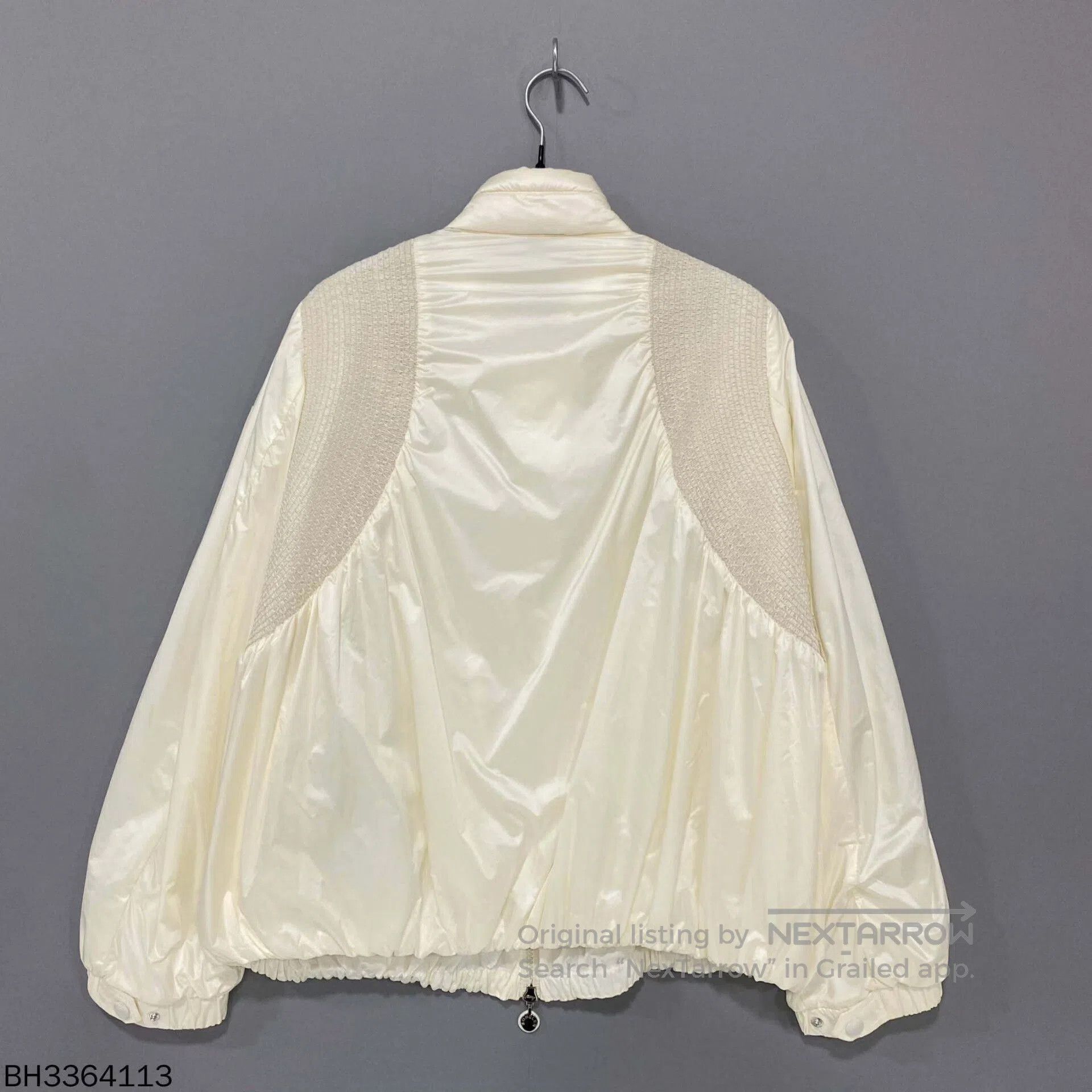 Moncler moncler cream logo zip-up jacket. Size US M / EU 48-50 / 2 - 2 Thumbnail
