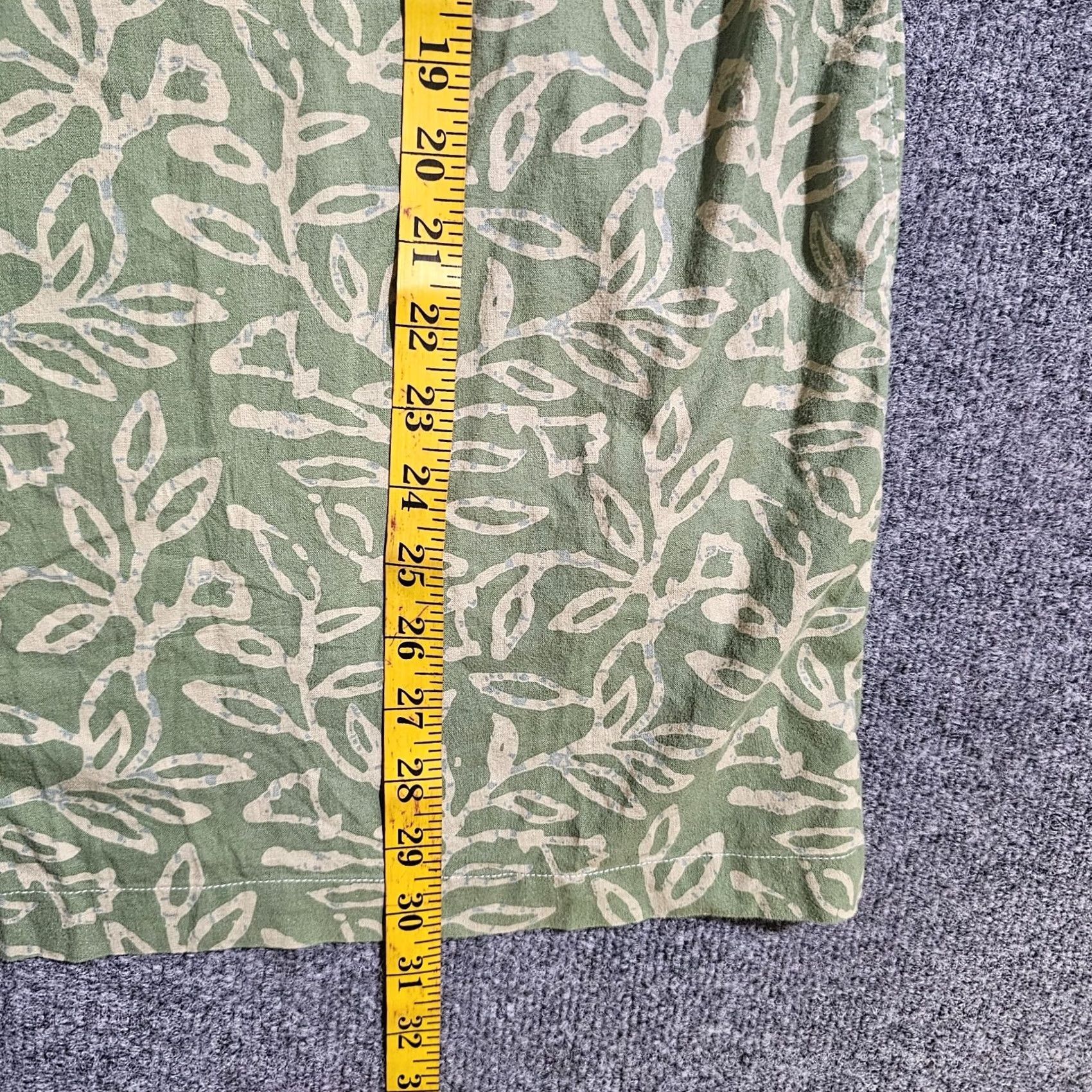 Orvis Orvis Shirt Mens XL Green Linen Short Sleeve Button-Up Beach Classic Casual Size US XL / EU 56 / 4 - 7 Thumbnail