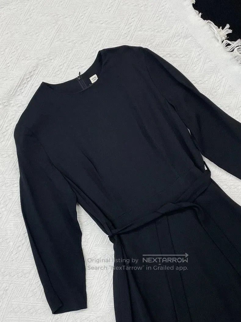 Hermes Hermes Black Belted Long Dress. Size US 38 / EU 54 - 2 Thumbnail