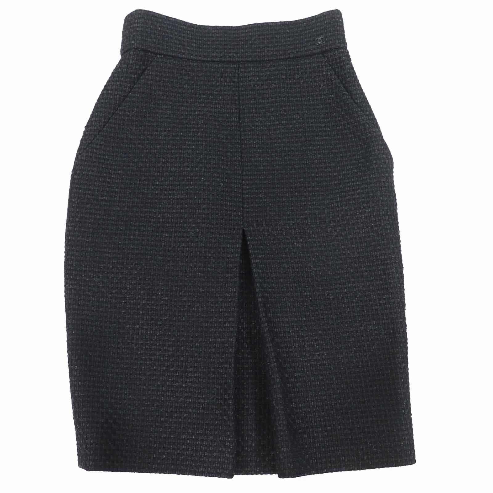 Chanel Chanel Chanel COCO Mark Tweed Wool Skirt Others Skirts P36751 Size ONE SIZE - 1 Thumbnail