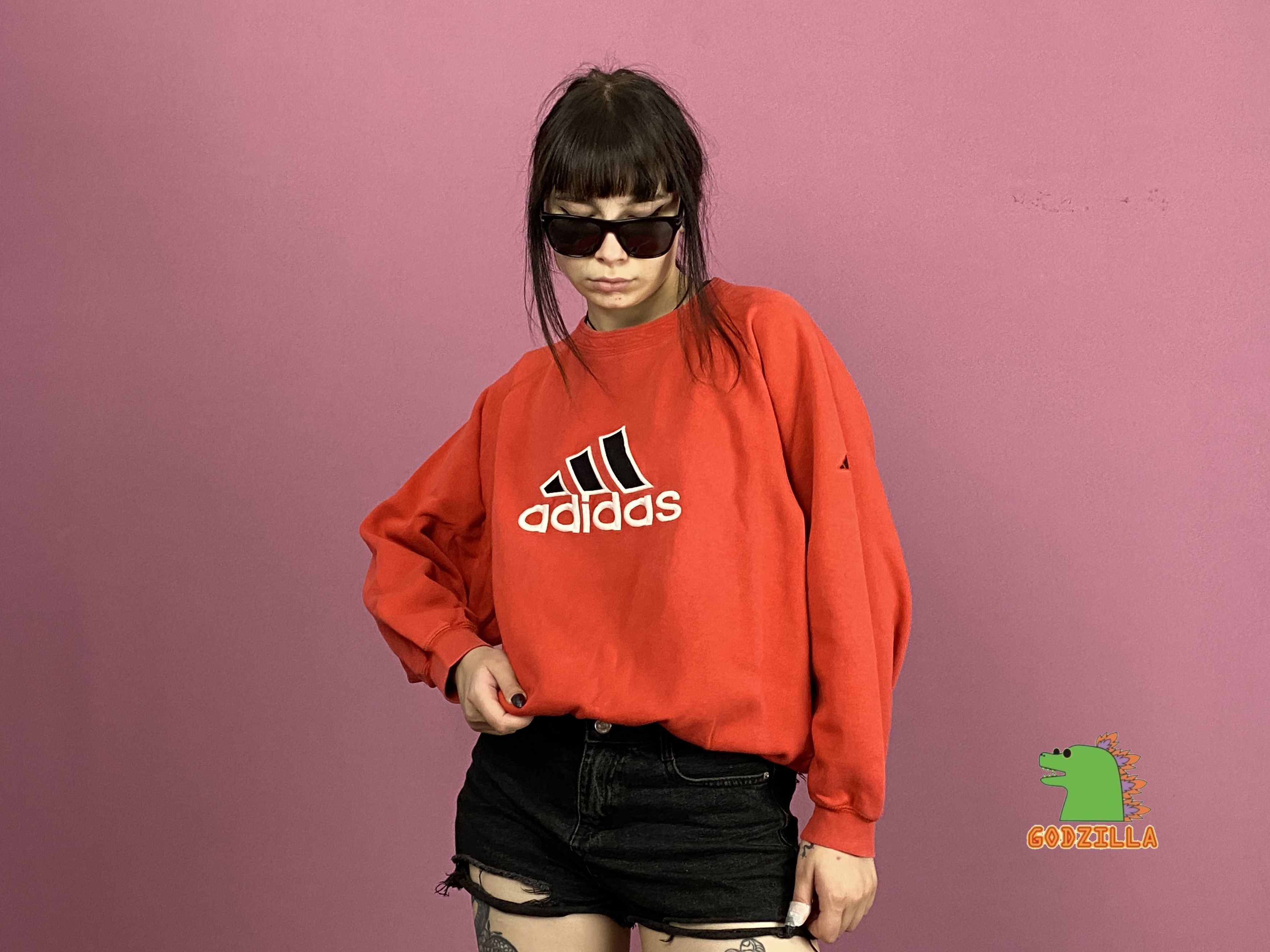 Adidas × Vintage 90s Adidas Vintage Women's Sweatshirt - S Size S / US 4 / IT 40 - 4 Thumbnail