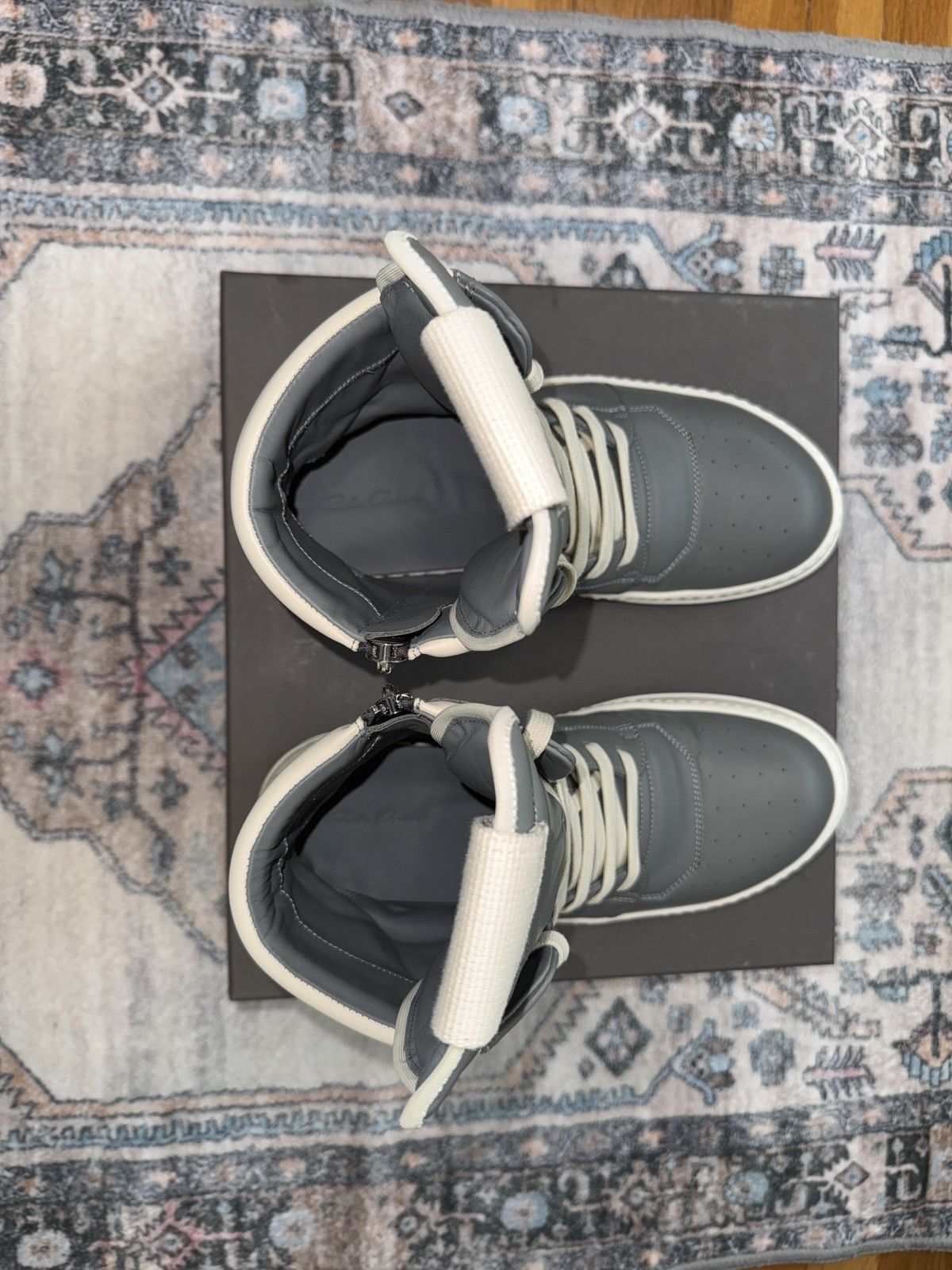 Rick Owens Rick Owens Grey concordians washed indigo Geobasket Size US 9 / EU 42 - 3 Thumbnail