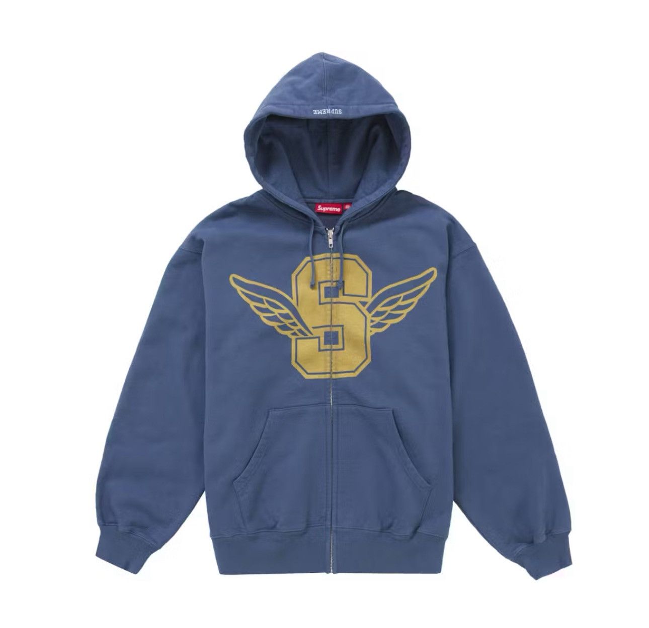 Leather AppliquéZip Up Hooded Sweatshirt Supreme Leather Applique Zip Up Hooded Sweatshirt Black