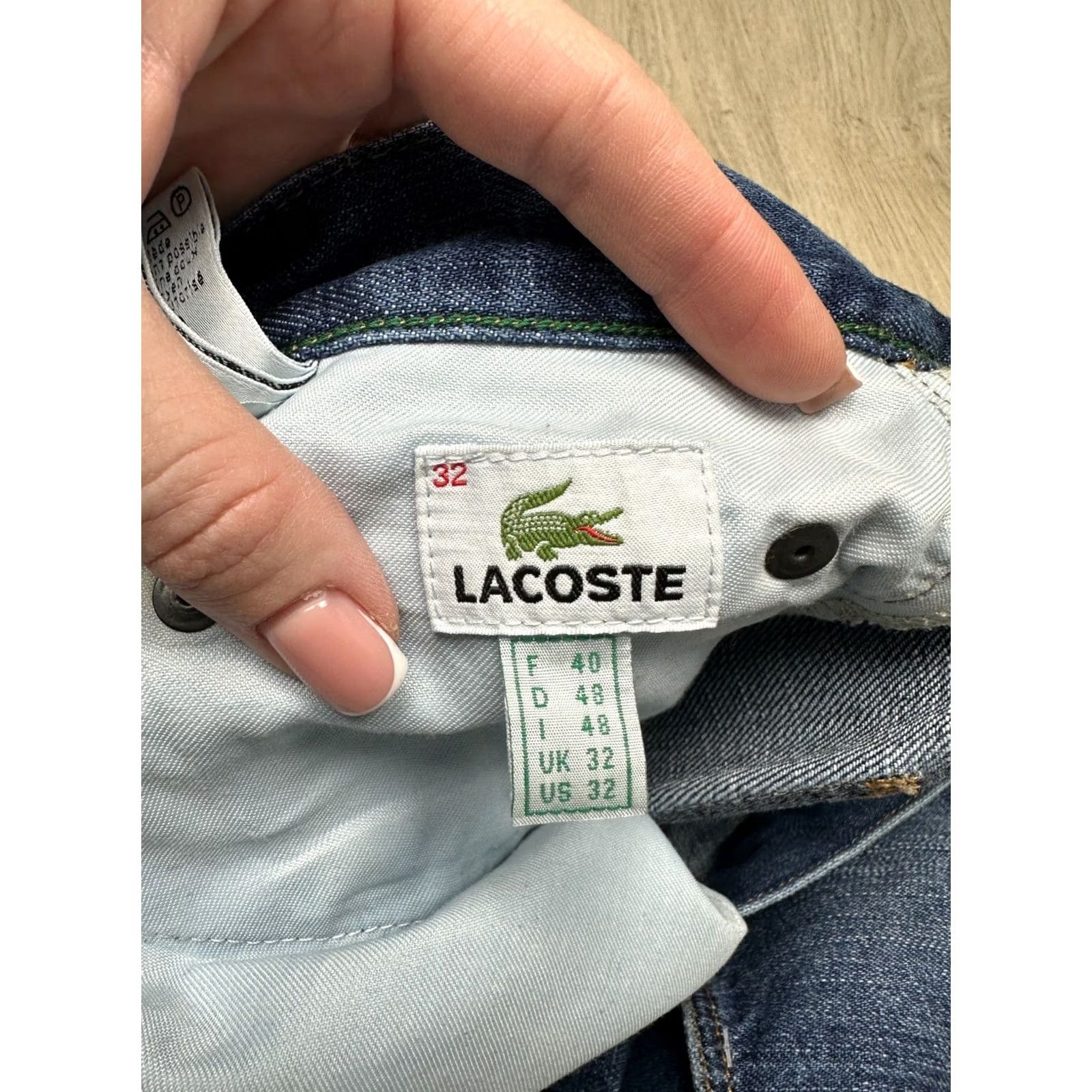 Lacoste Lacoste Mens Jeans Denim Pants Size 32 Blue Straight Classic Vintage Jeans Mens Size US 32 / EU 48 - 5 Thumbnail